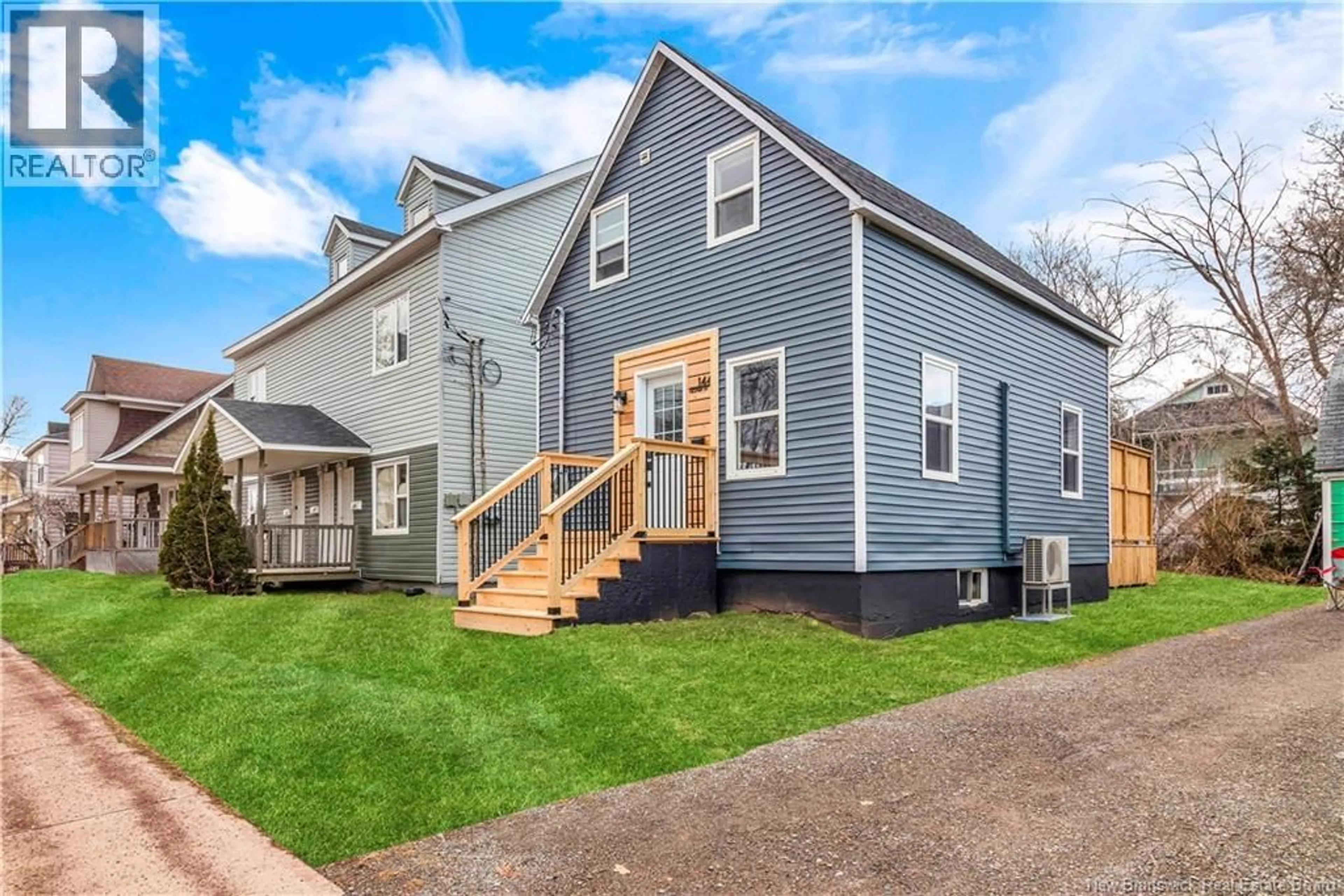 Home with vinyl exterior material, street for 144 LESTER AVENUE, Moncton New Brunswick E1C4T7