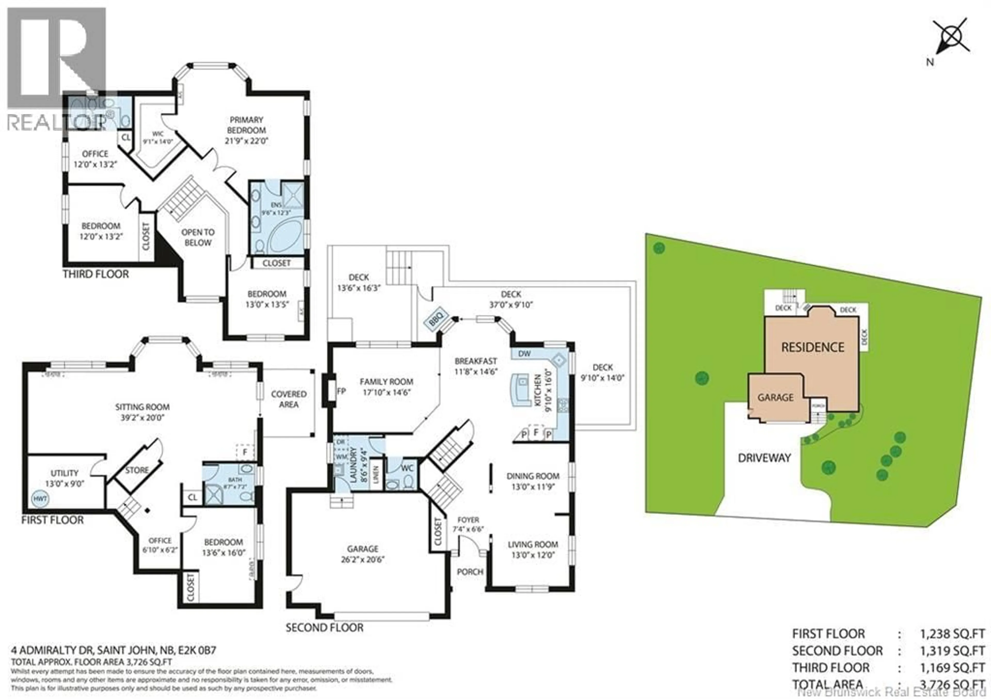Floor plan for 4 ADMIRALTY DRIVE, Saint John New Brunswick E2K0B7