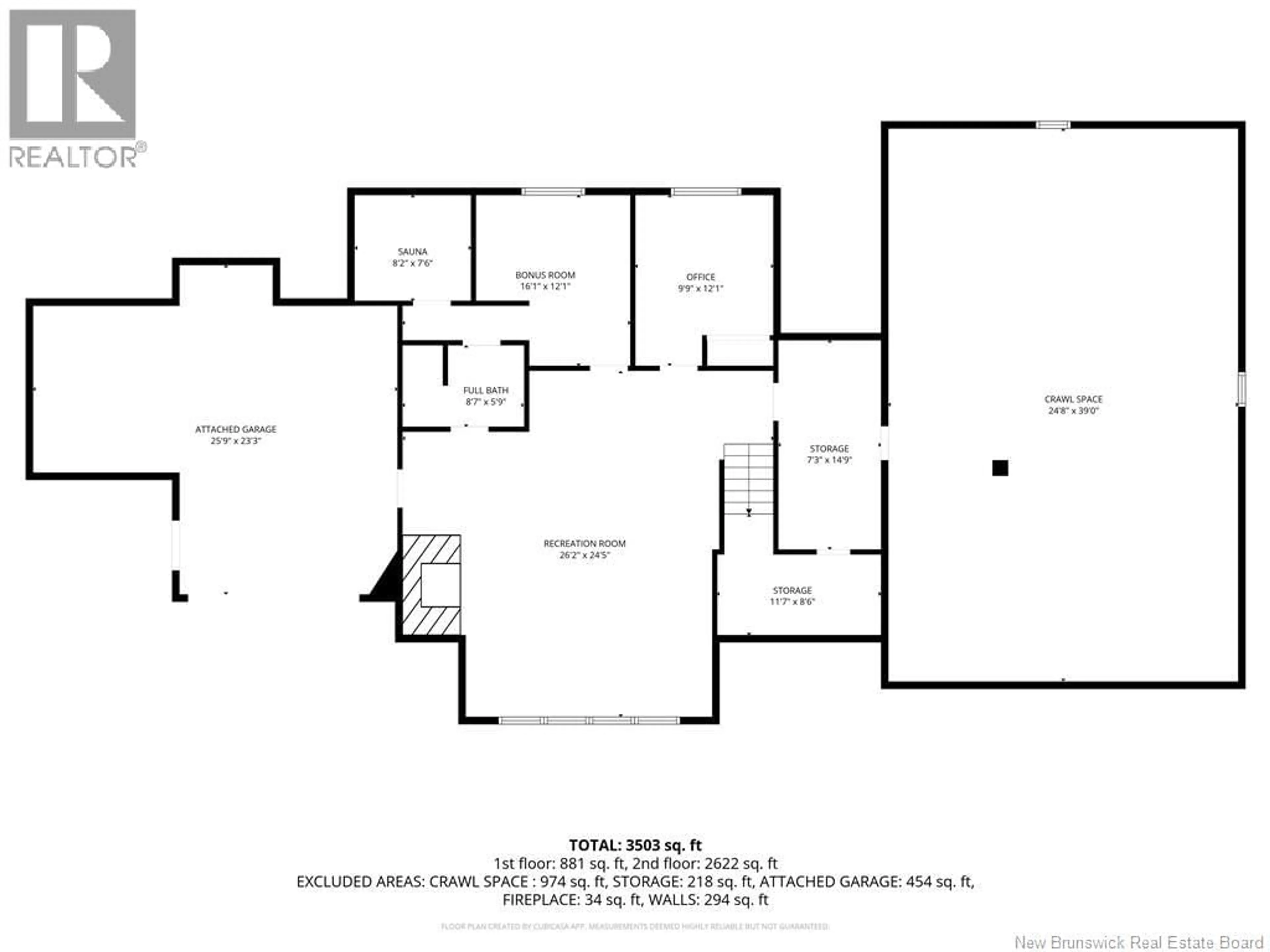 Floor plan for 19 MACBEATH COURT, Tide Head New Brunswick E3N4N4