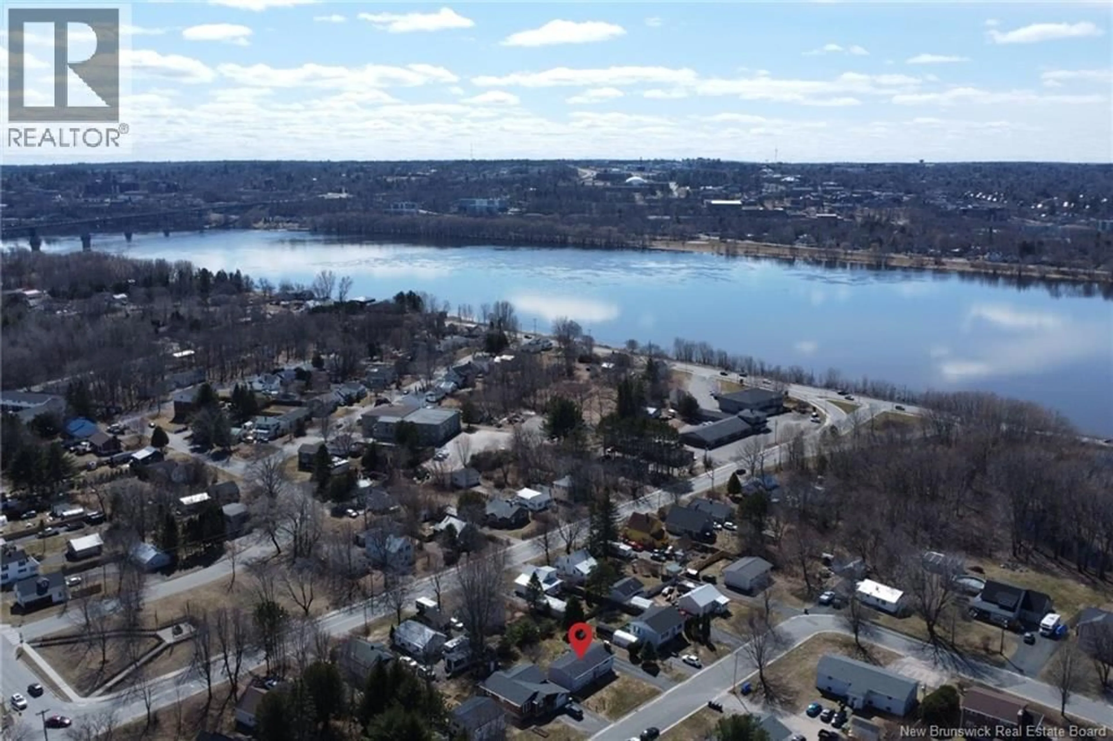 A pic from outside/outdoor area/front of a property/back of a property/a pic from drone, water/lake/river/ocean view for 51 HARGROVE COURT, Fredericton New Brunswick E3A3S5