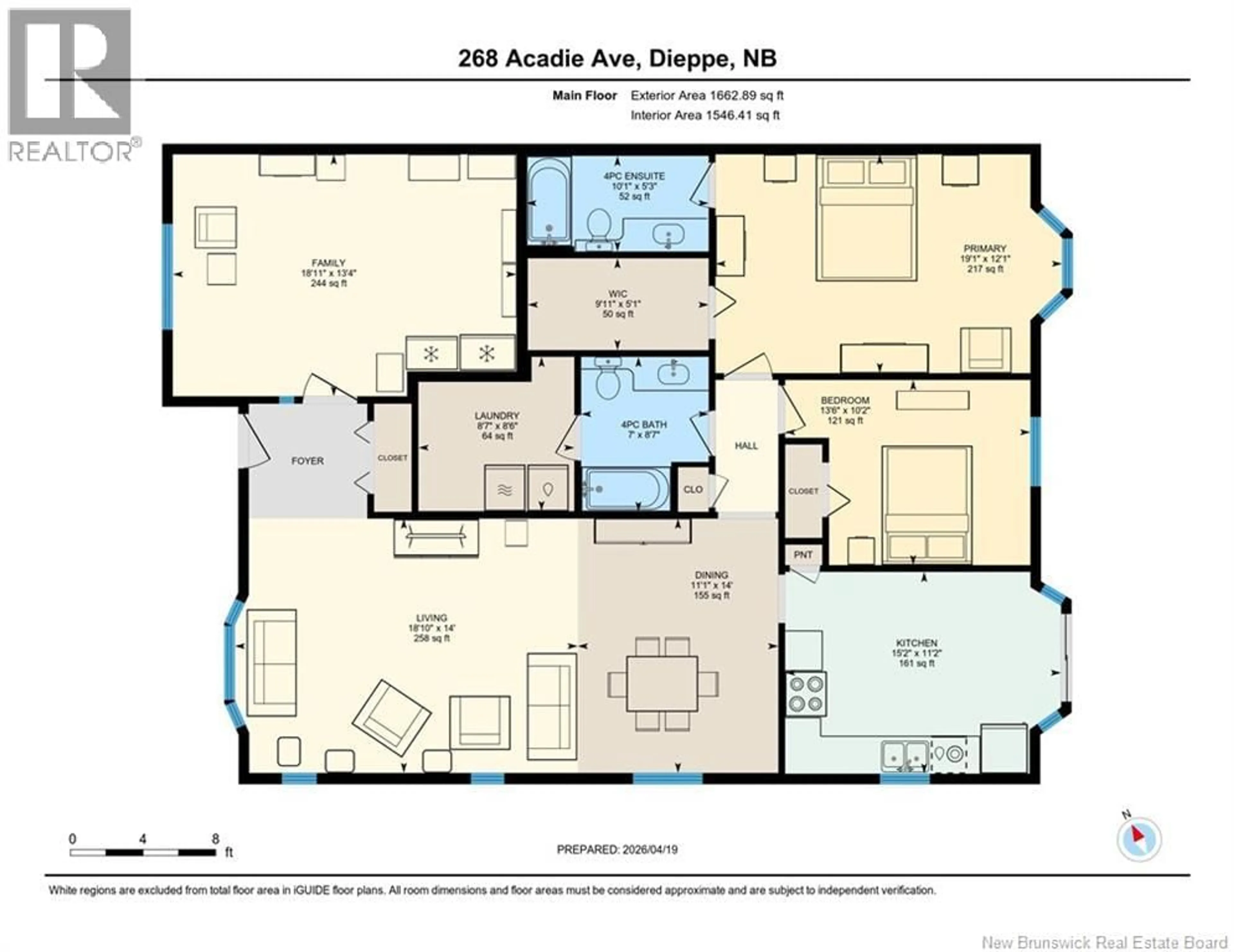 Floor plan for 167 - 268 ACADIE AVENUE, Dieppe New Brunswick E1A6T2