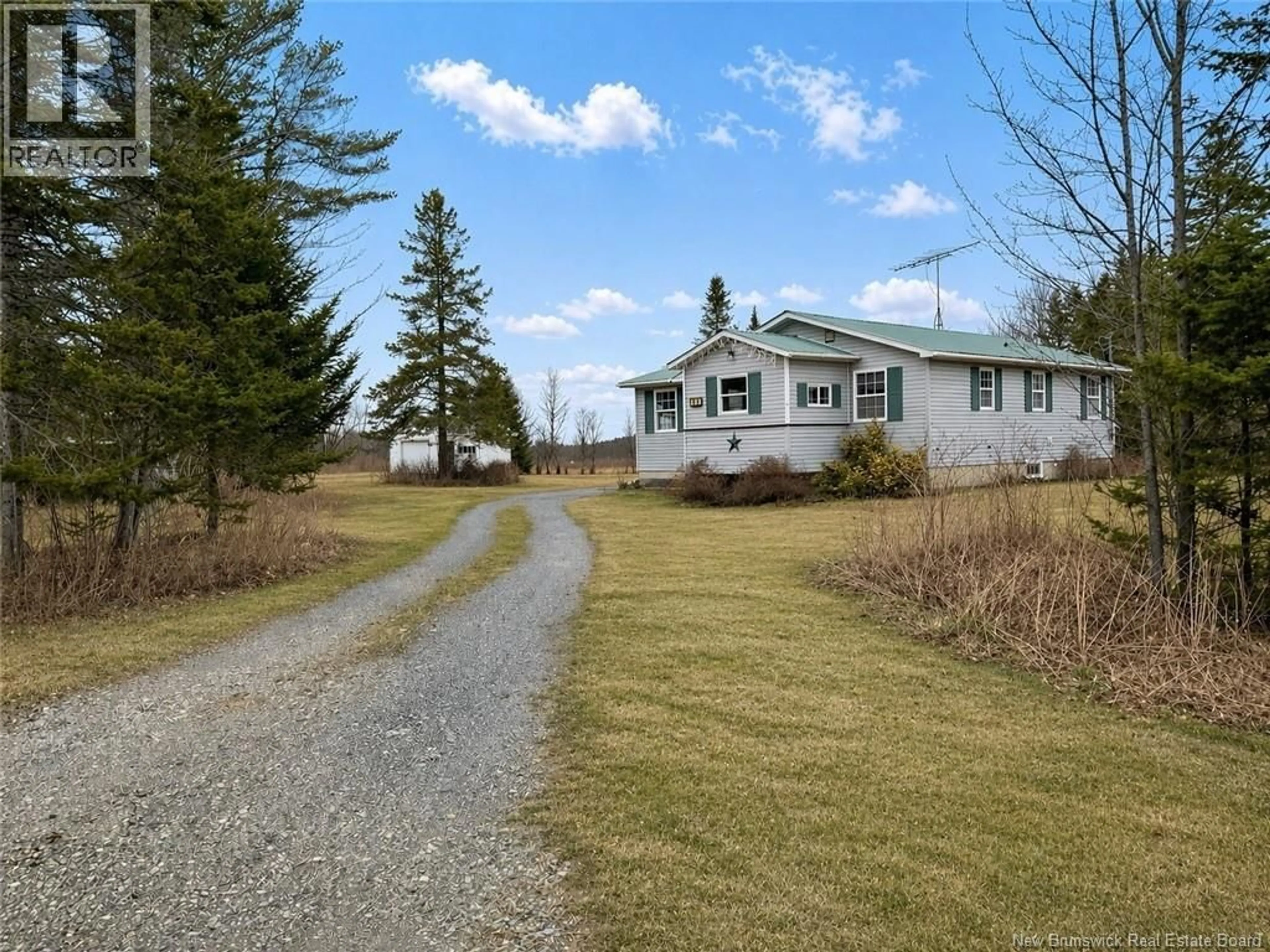 A pic from outside/outdoor area/front of a property/back of a property/a pic from drone, unknown for 510 HODGDON ROAD, Mapledale New Brunswick E7M4T1