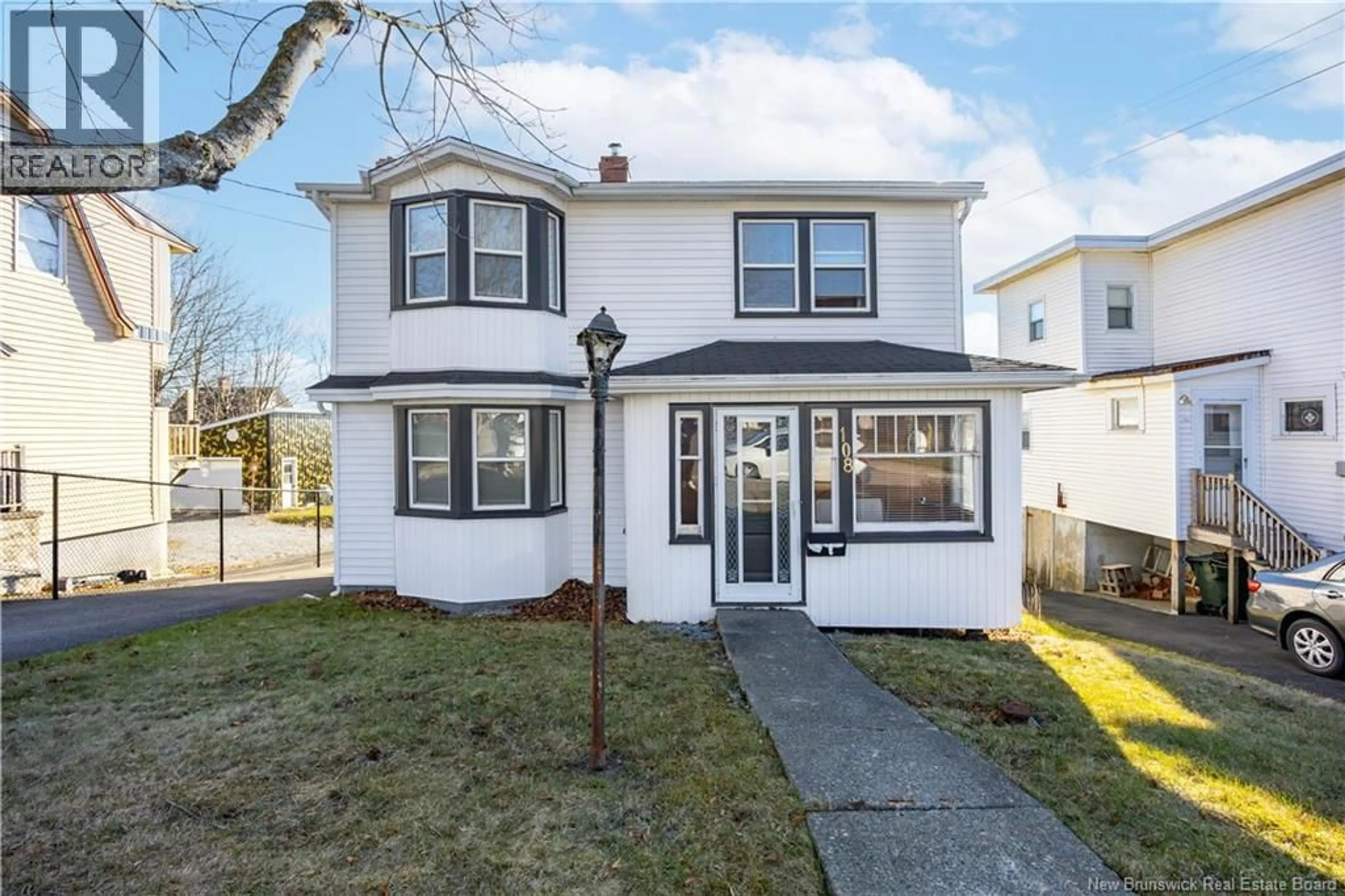 Home with vinyl exterior material, street for 108 RICHARD STREET, Saint John New Brunswick E2J1C2