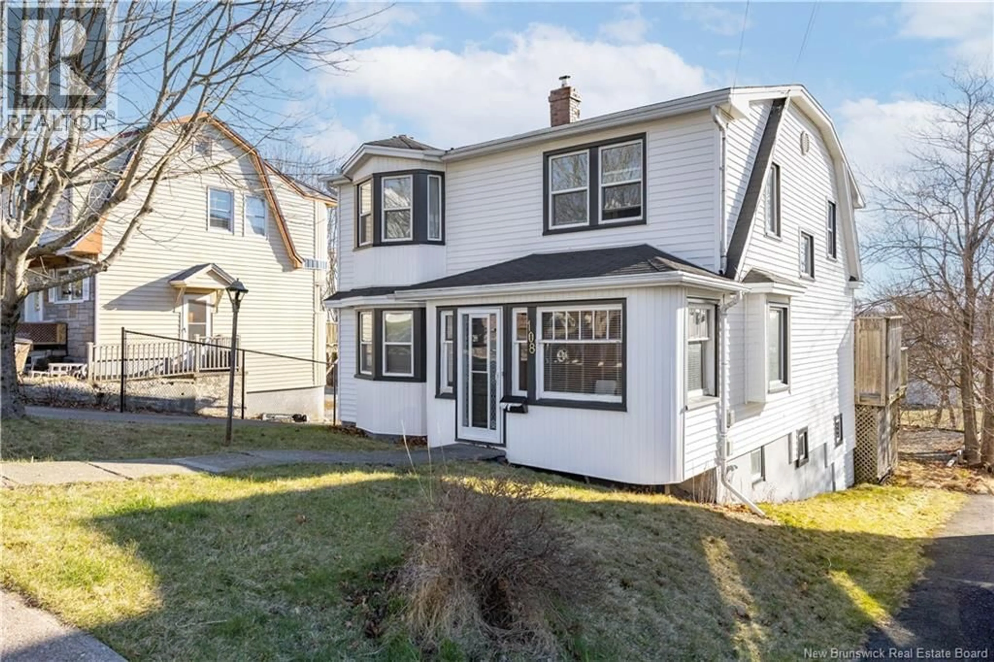 Home with vinyl exterior material, street for 108 RICHARD STREET, Saint John New Brunswick E2J1C2