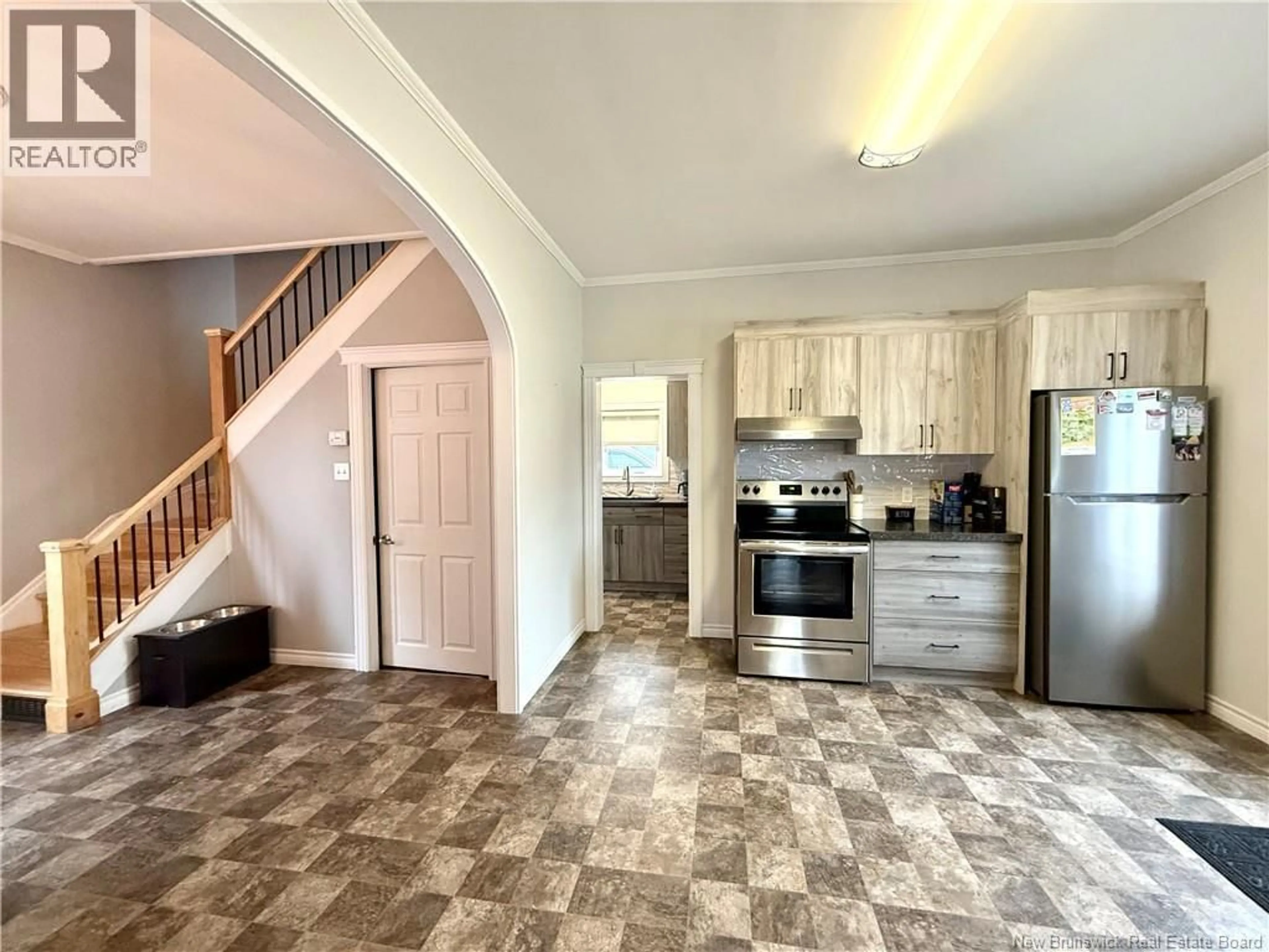 Open concept kitchen, ceramic/tile floor for 90 35E AVENUE, Edmundston New Brunswick E3V2V3