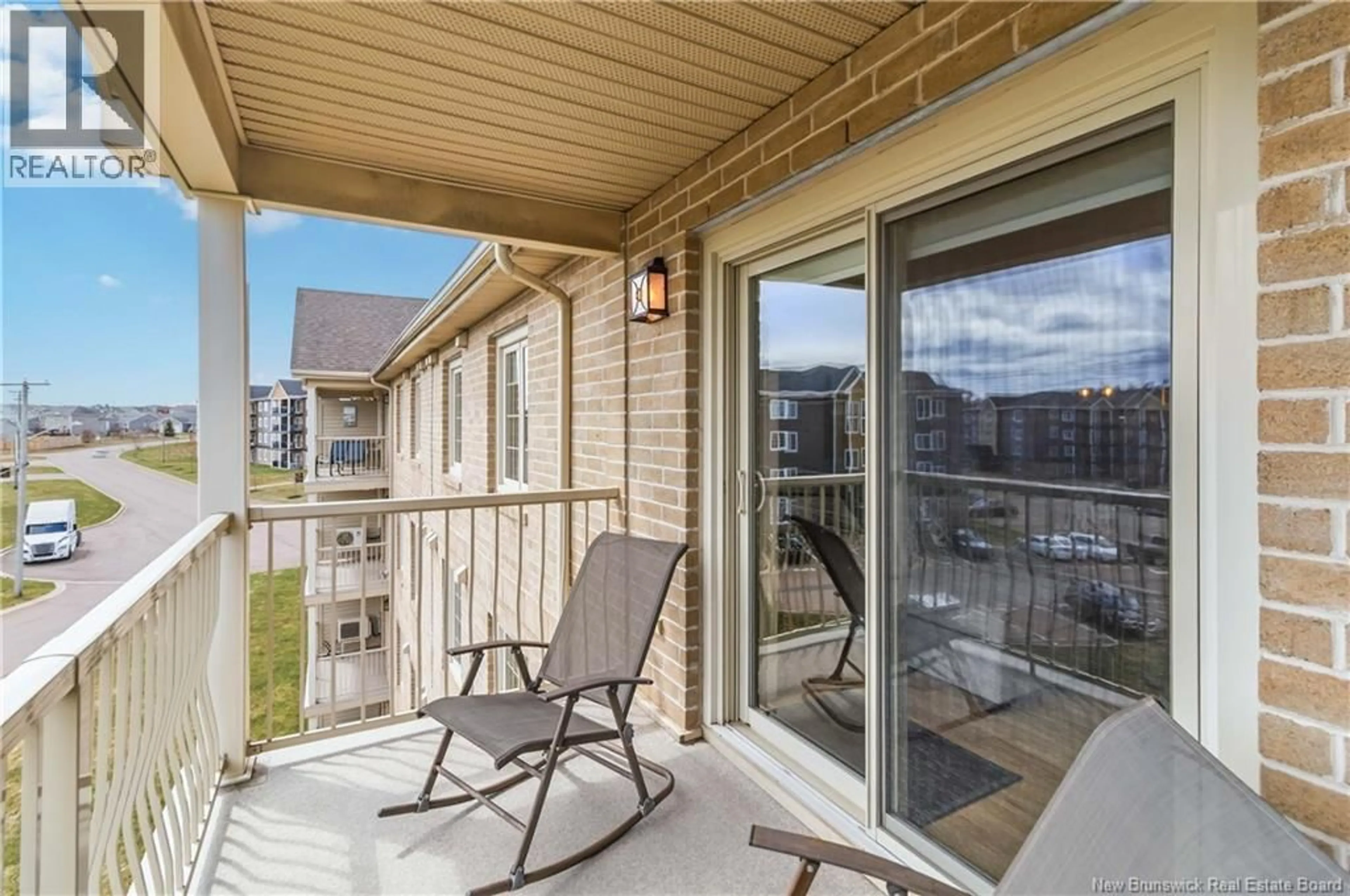 Patio, water/lake/river/ocean view for 407 - 65 DIAMOND HEAD COURT, Moncton New Brunswick E1G0V6