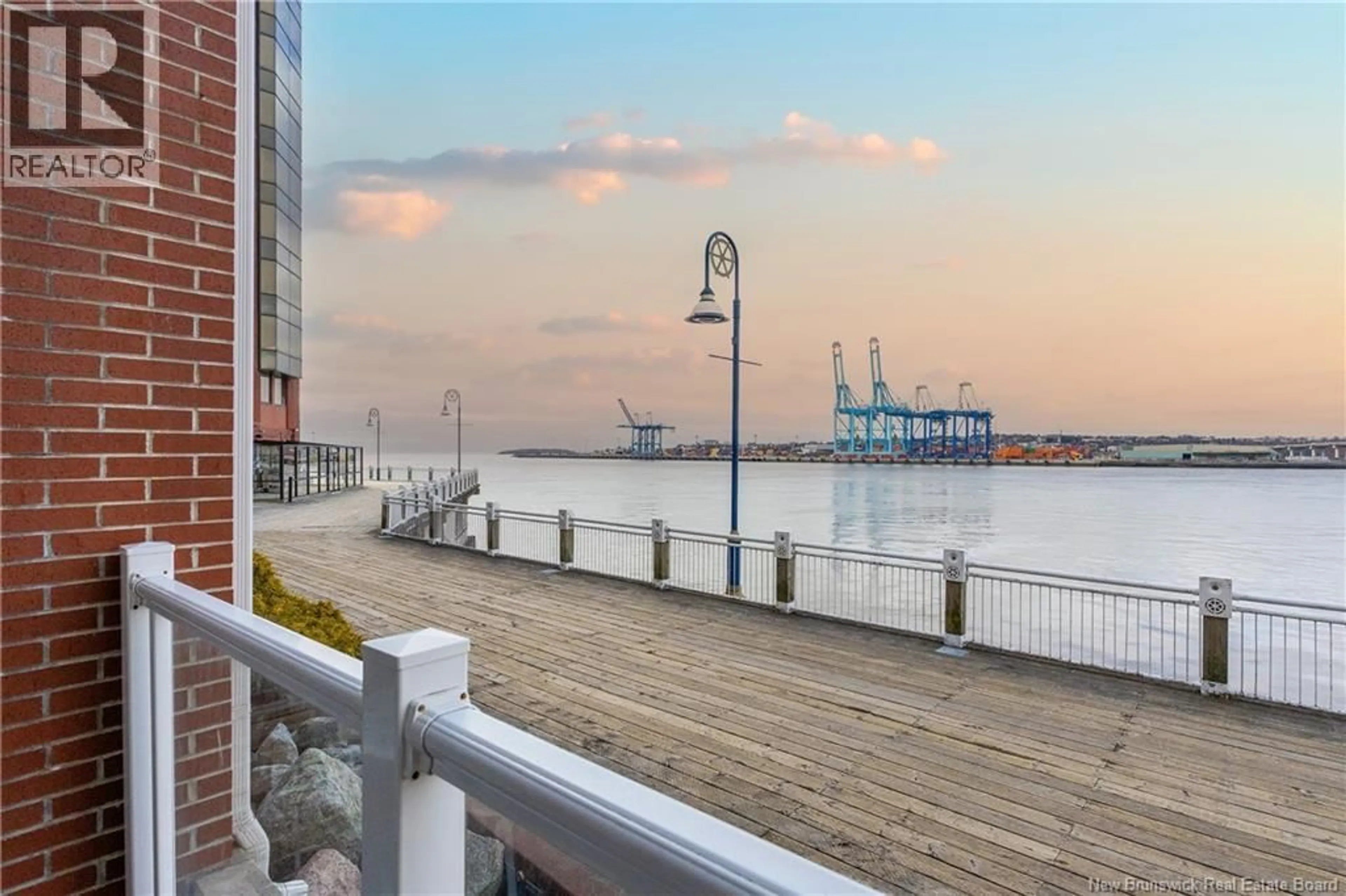 Patio, water/lake/river/ocean view for 101 - 65 SMYTHE STREET, Saint John New Brunswick E2L0A1