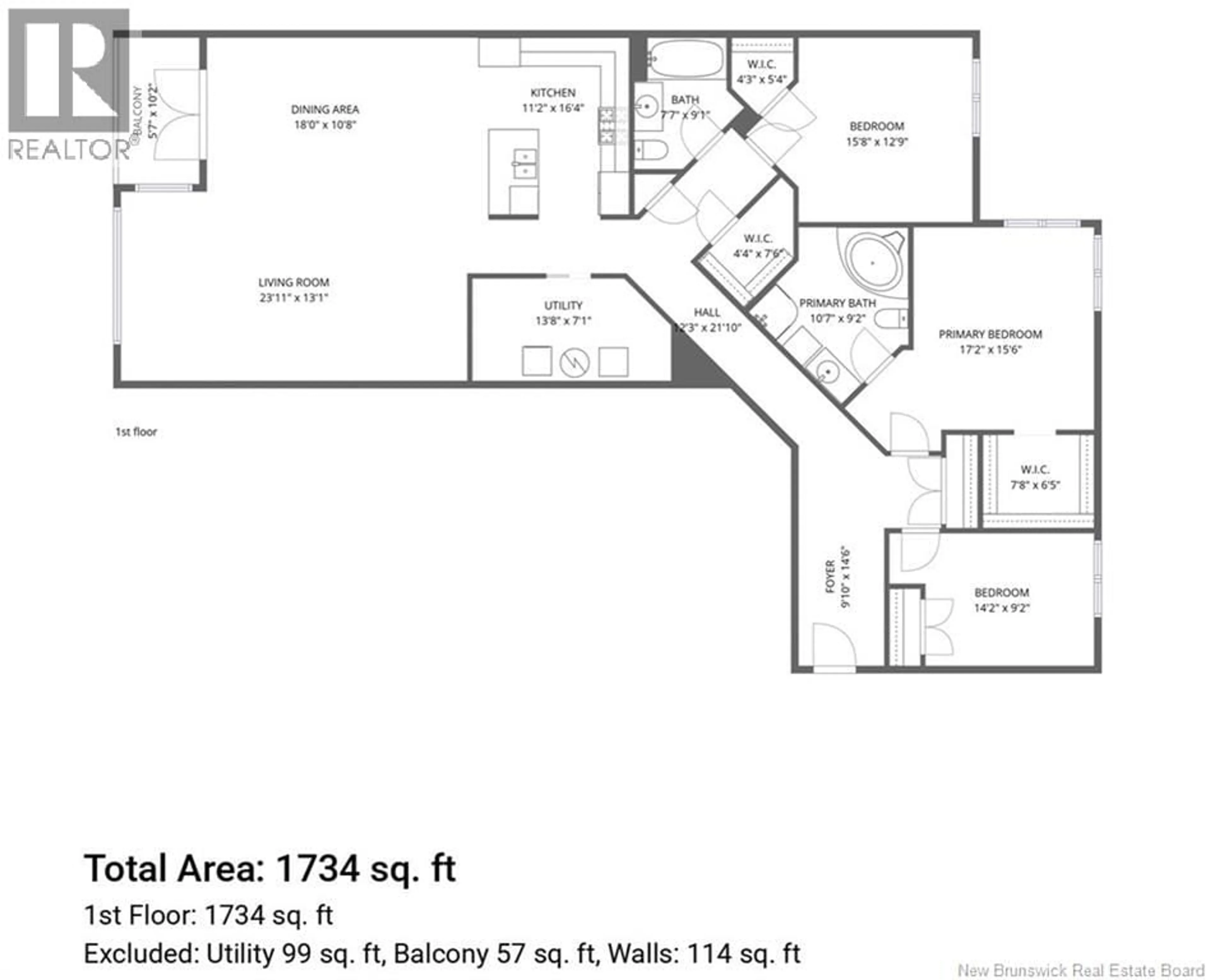 Floor plan for 101 - 65 SMYTHE STREET, Saint John New Brunswick E2L0A1
