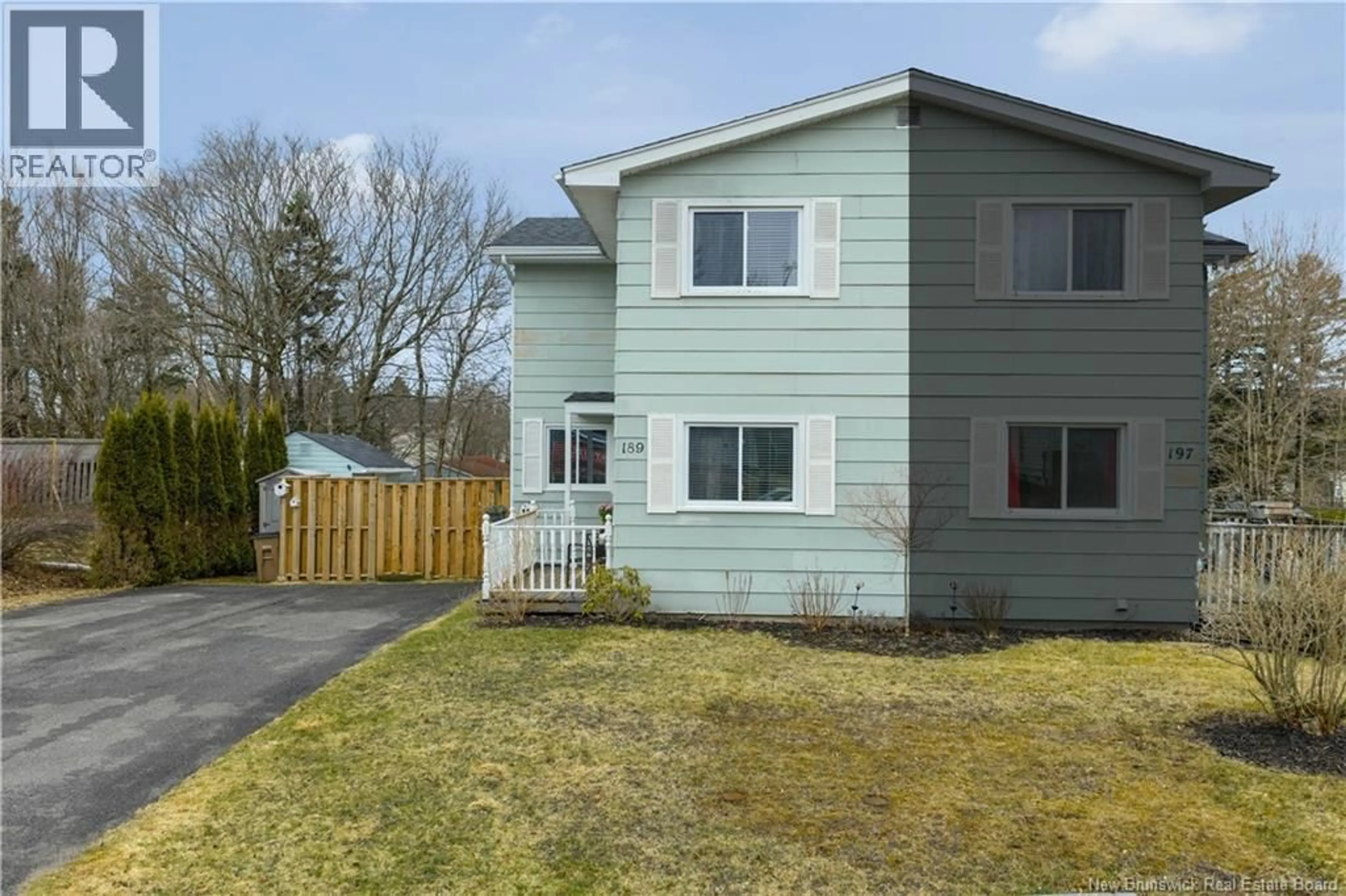 Home with vinyl exterior material, street for 189 MCNAMARA DRIVE, Saint John New Brunswick E2J3L2