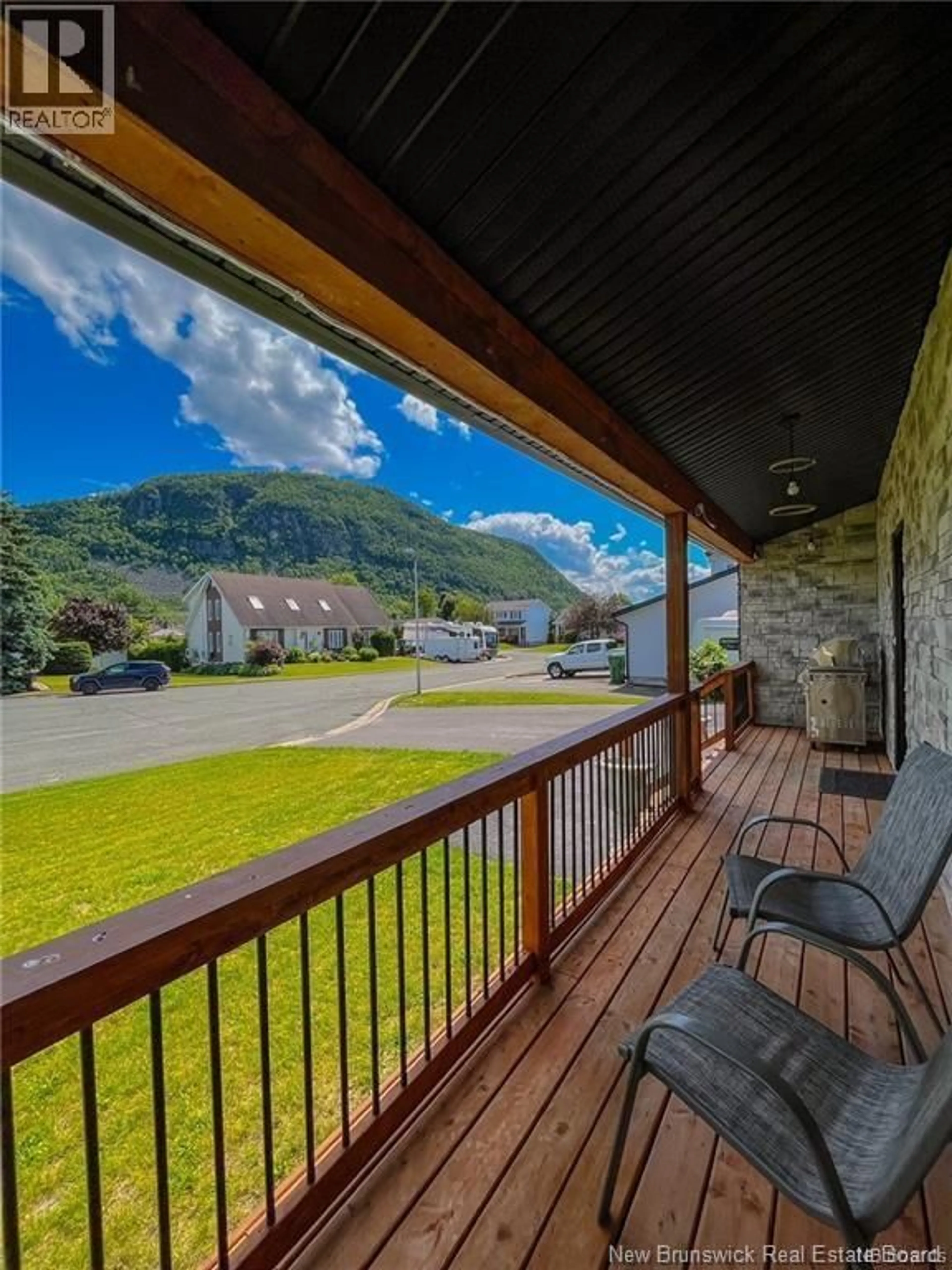 Patio, mountain view for 6 ASPEN, Campbellton New Brunswick E3N3S9