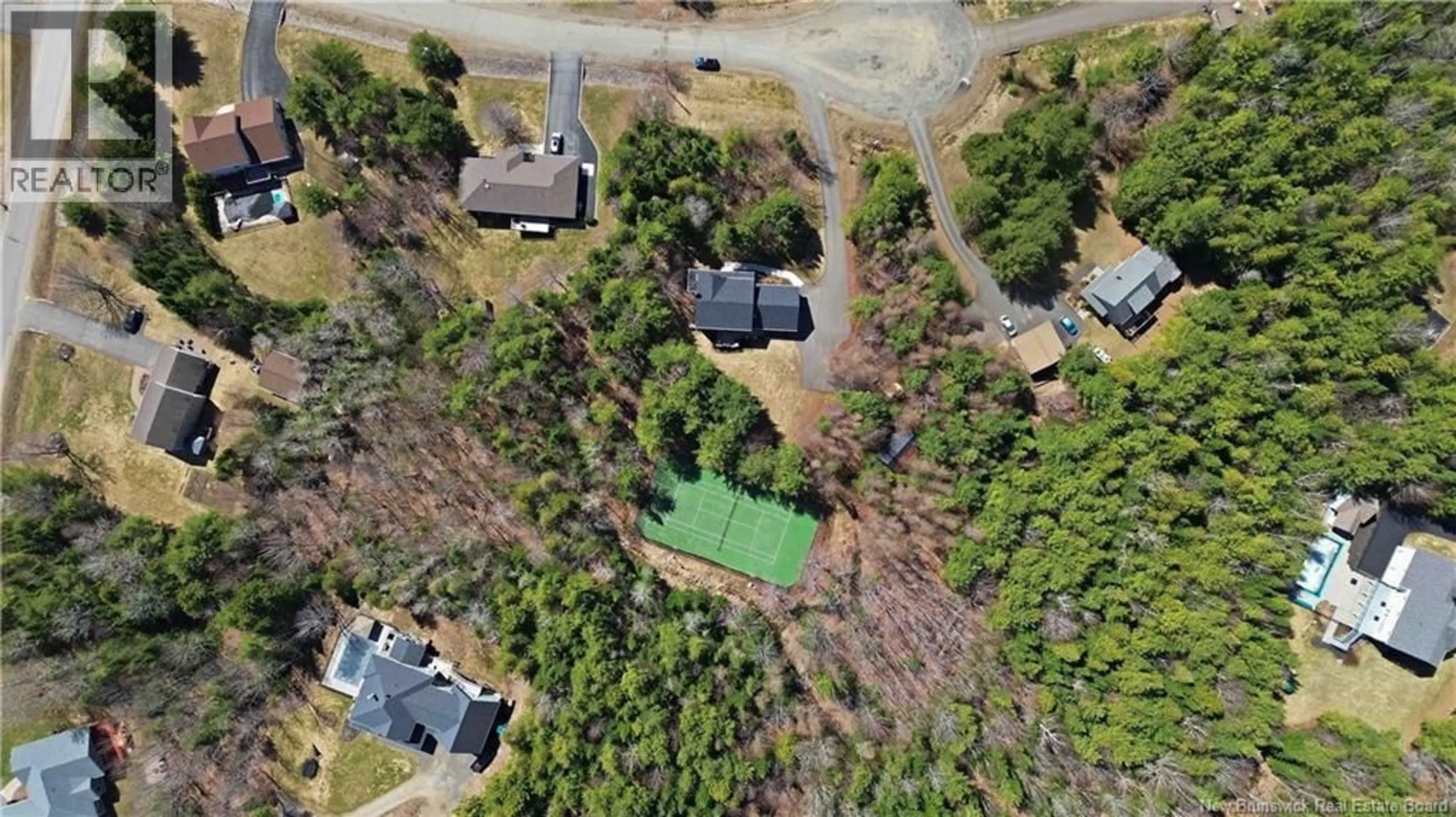 A pic from outside/outdoor area/front of a property/back of a property/a pic from drone, unknown for 18 PELICAN COURT, Hanwell New Brunswick E3E2L8