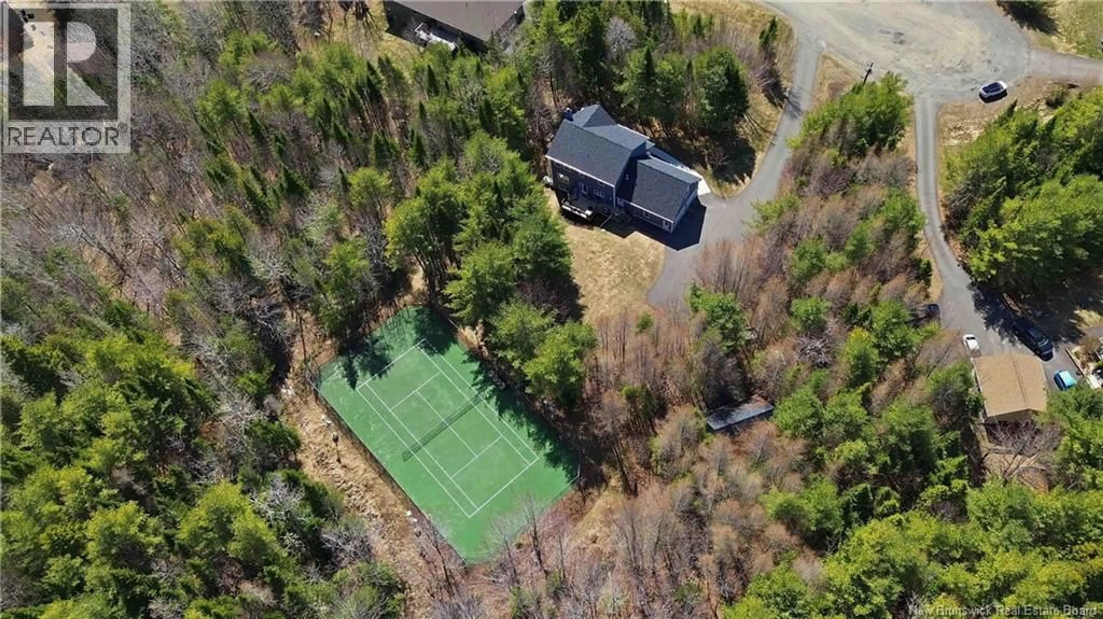 A pic from outside/outdoor area/front of a property/back of a property/a pic from drone, unknown for 18 PELICAN COURT, Hanwell New Brunswick E3E2L8