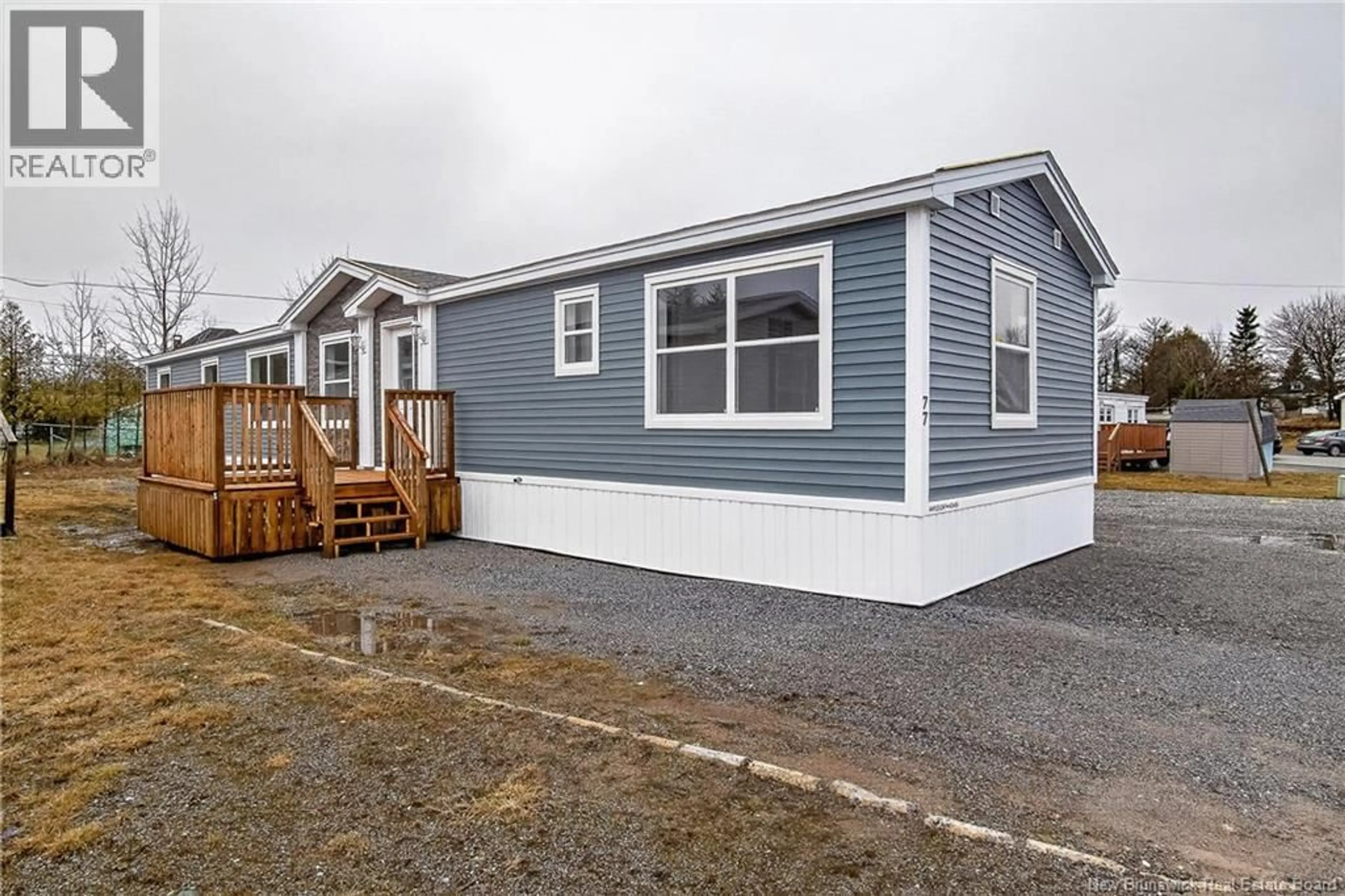 Home with vinyl exterior material, street for 77 VIOLET STREET, Saint John New Brunswick E2M5M6