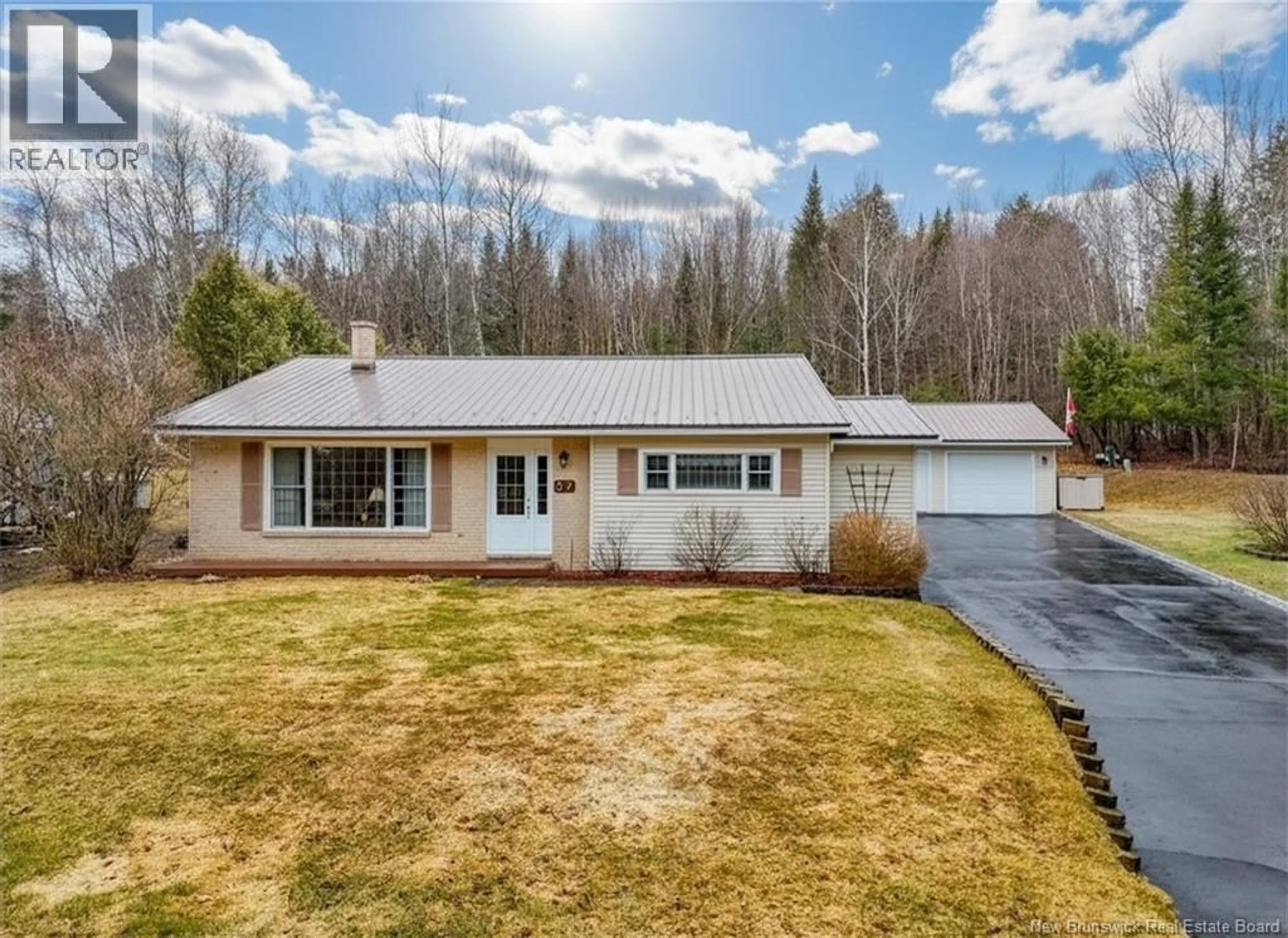 A pic from outside/outdoor area/front of a property/back of a property/a pic from drone, street for 57 MCNAIR DRIVE, Nackawic New Brunswick E6G1A4