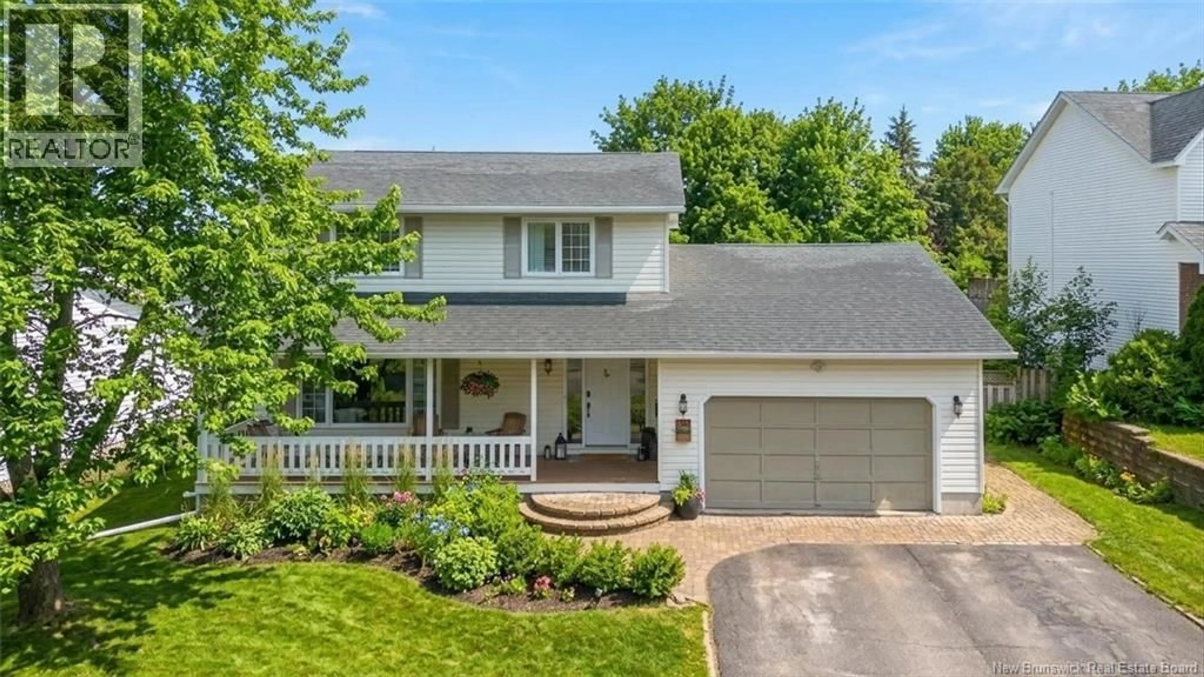 Home with vinyl exterior material, street for 132 CARRINGTON LANE, Fredericton New Brunswick E3A5R6