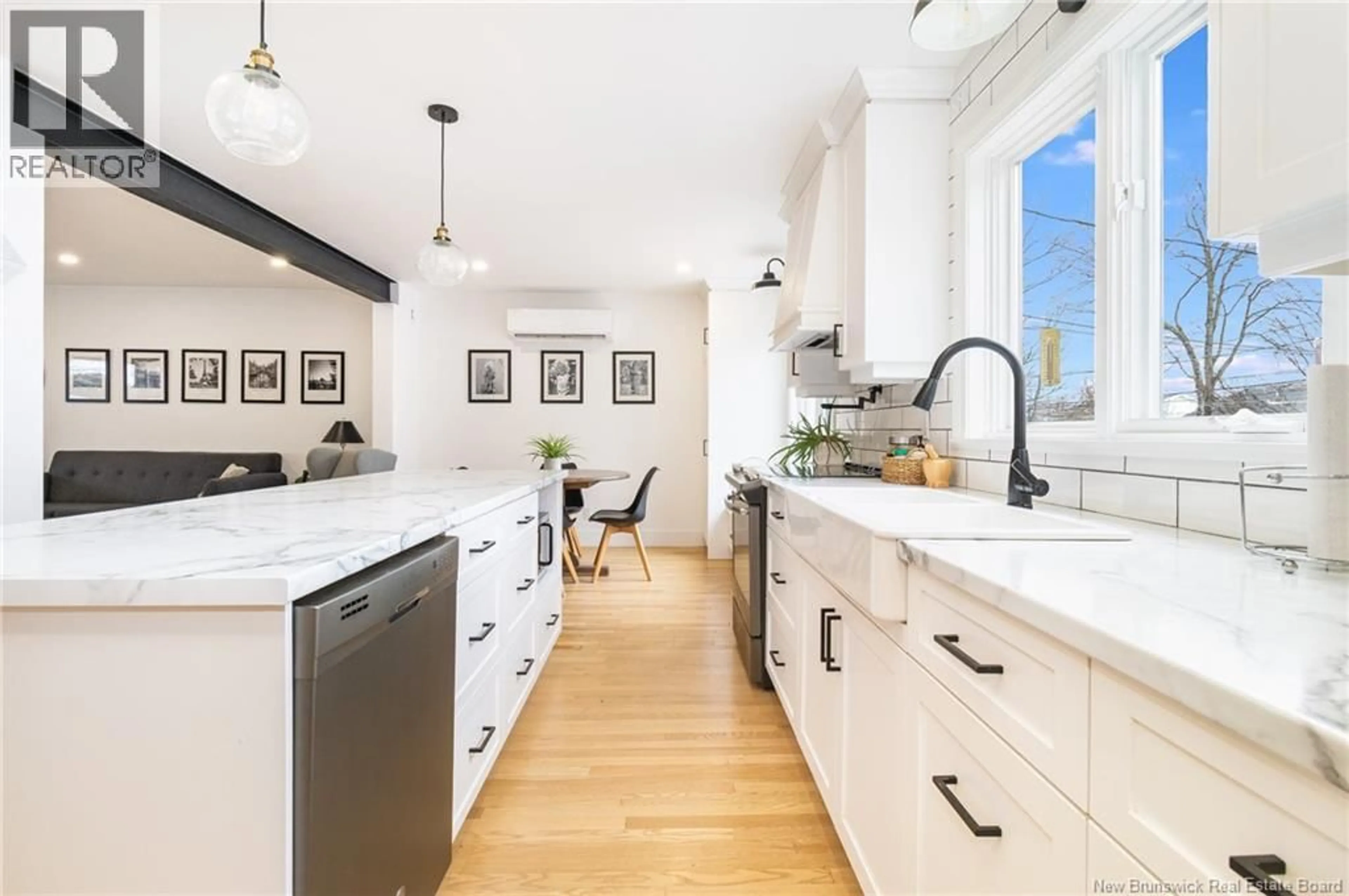 Open concept kitchen, ceramic/tile floor for 132 CARRINGTON LANE, Fredericton New Brunswick E3A5R6