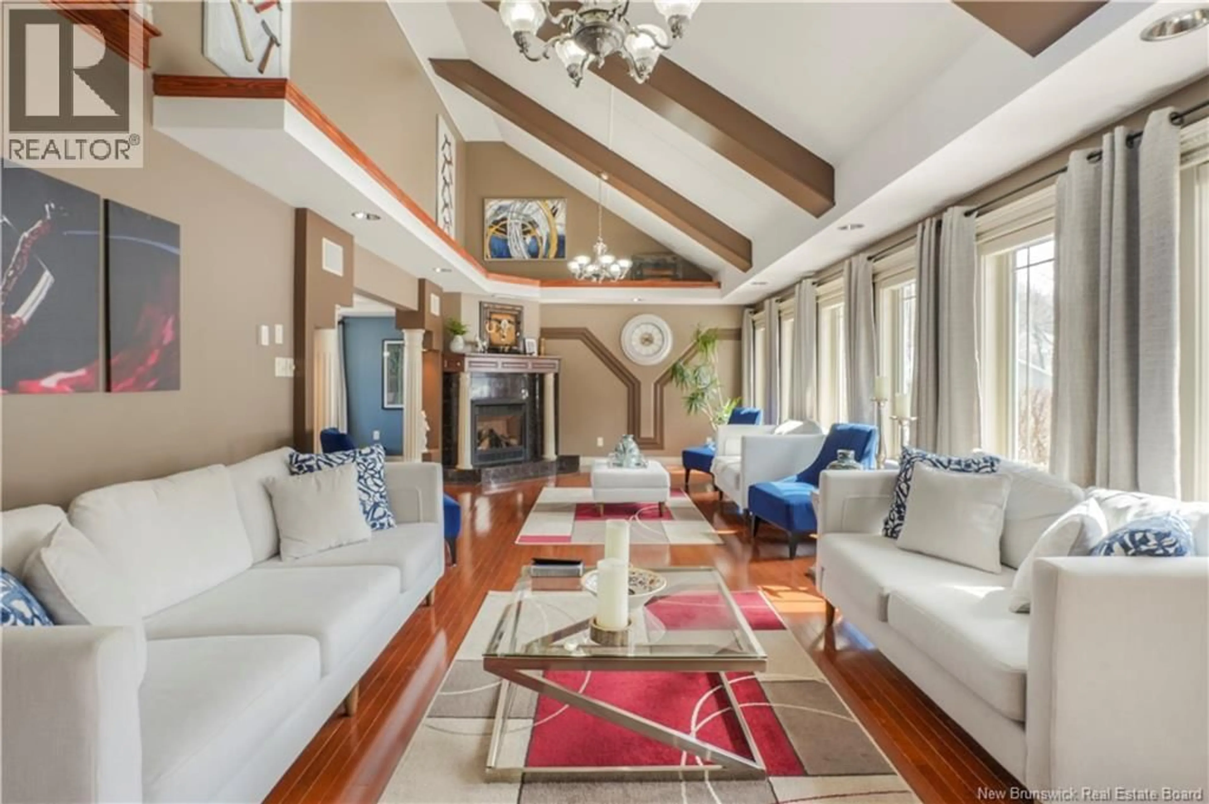 Living room with furniture, unknown for 185 COBURN COURT, Fredericton New Brunswick E3B7A6