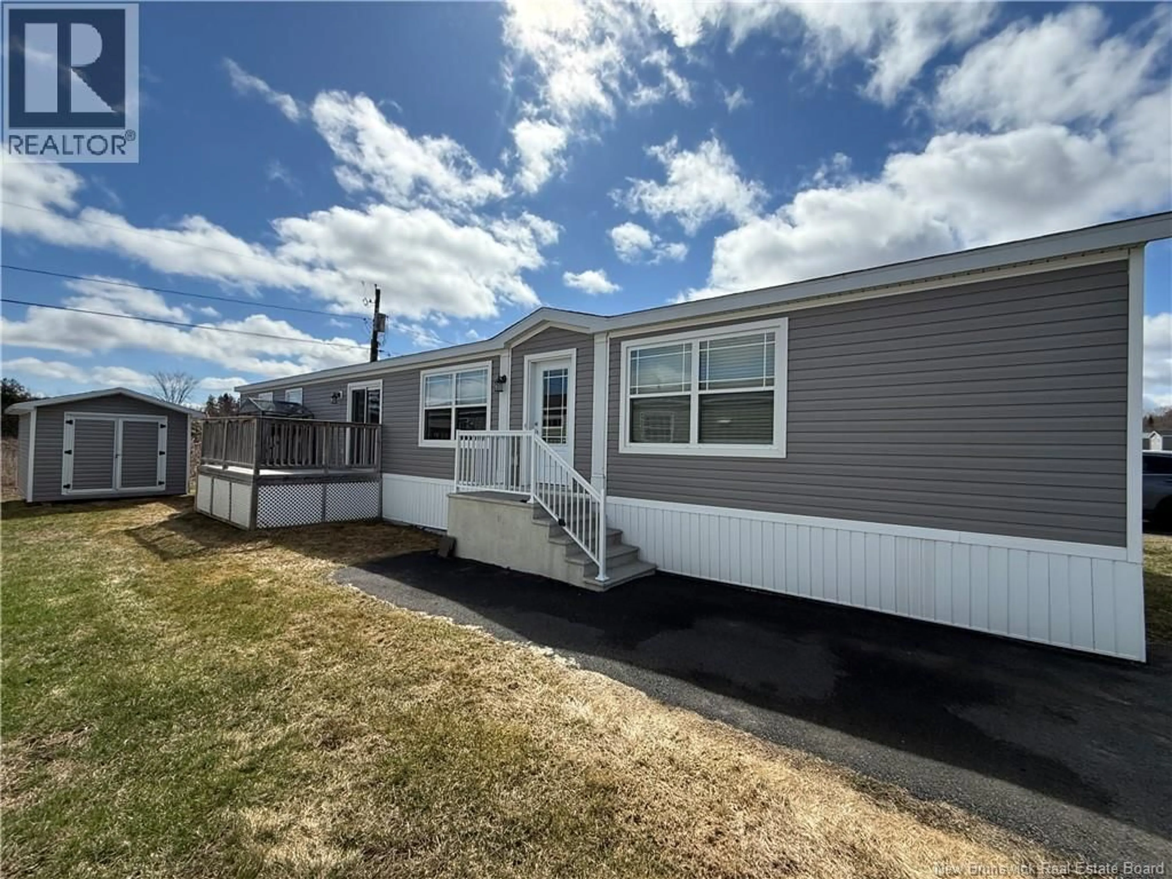 Home with vinyl exterior material, street for 11 IVORY COURT, Woodstock New Brunswick E7M0G5