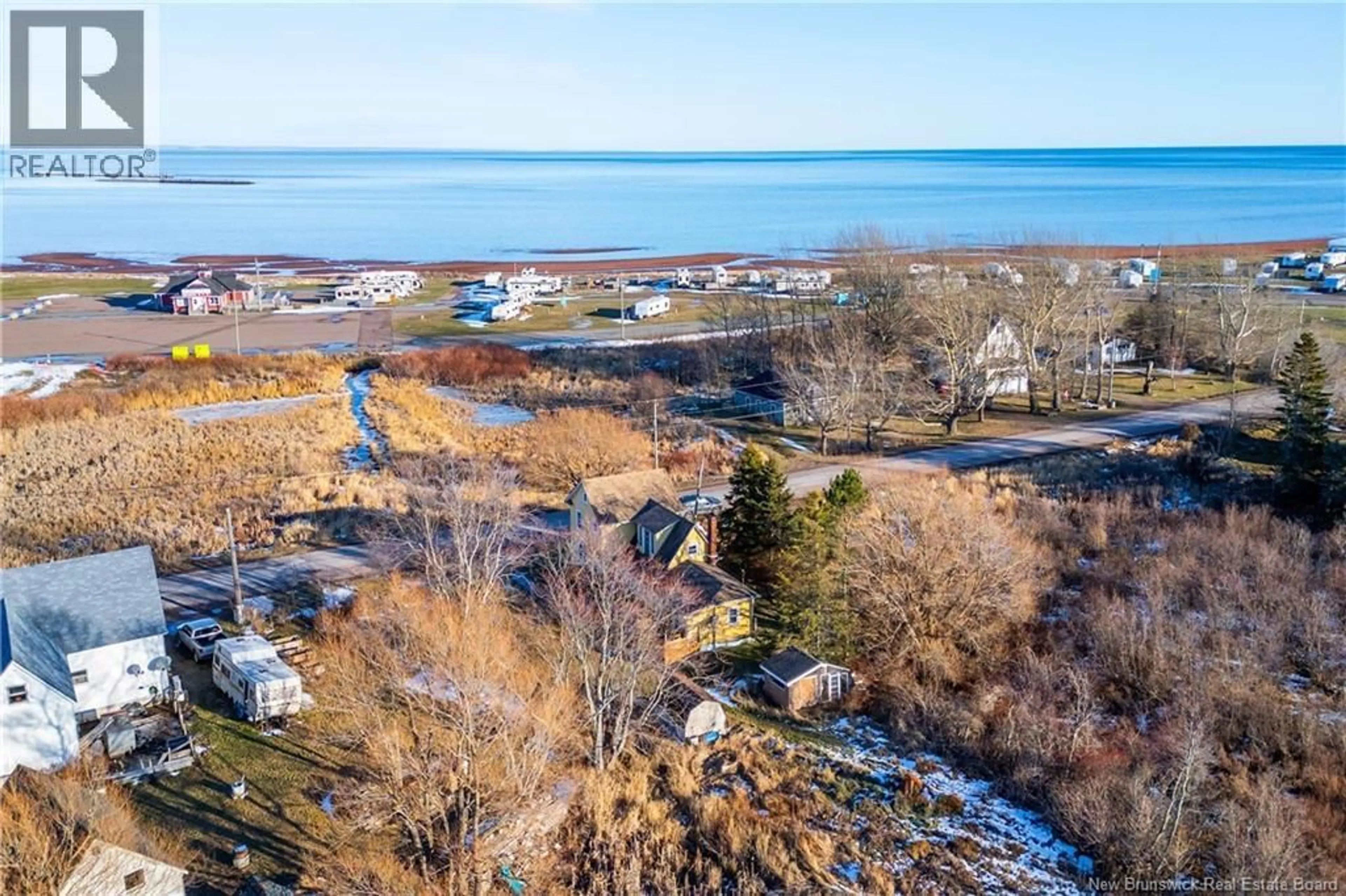 A pic from outside/outdoor area/front of a property/back of a property/a pic from drone, water/lake/river/ocean view for 18 ROUTE 955, Cape Tormentine New Brunswick E4M2A3