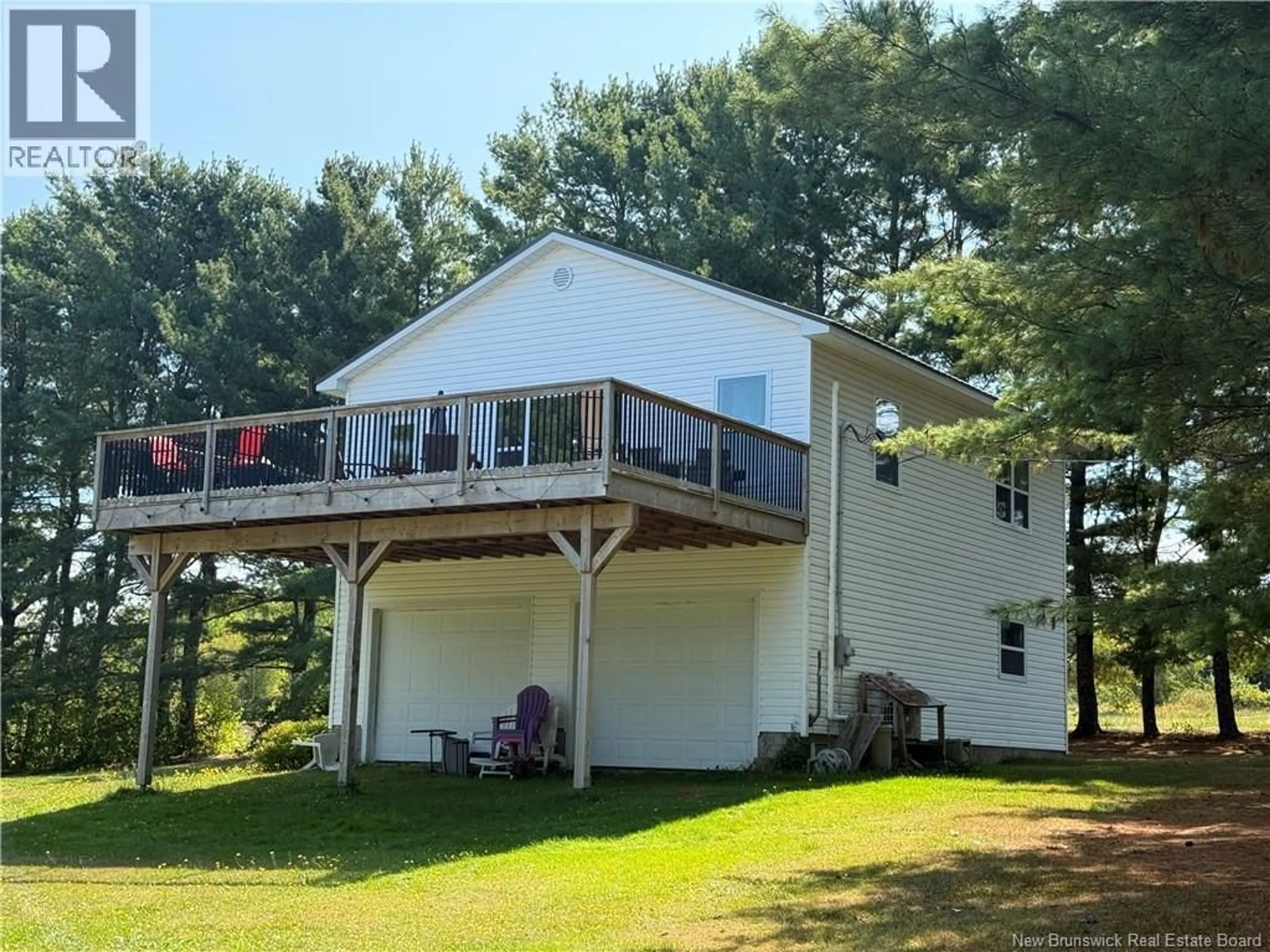 A pic from outside/outdoor area/front of a property/back of a property/a pic from drone, water/lake/river/ocean view for 6 PINE TREE LANE, Youngs Cove New Brunswick E4C2M6