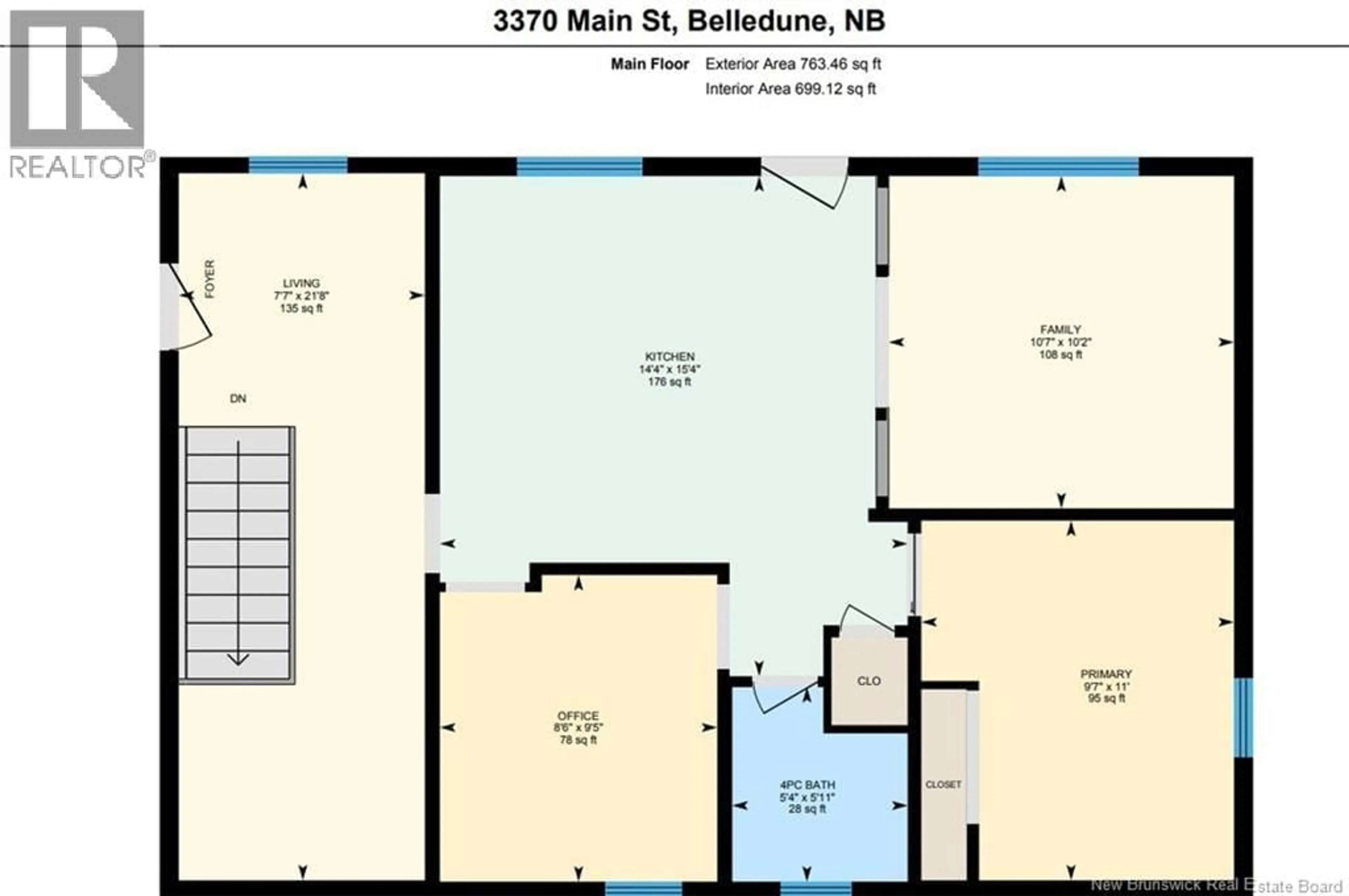 Floor plan for 3370 MAIN, Belledune New Brunswick E8G2N6