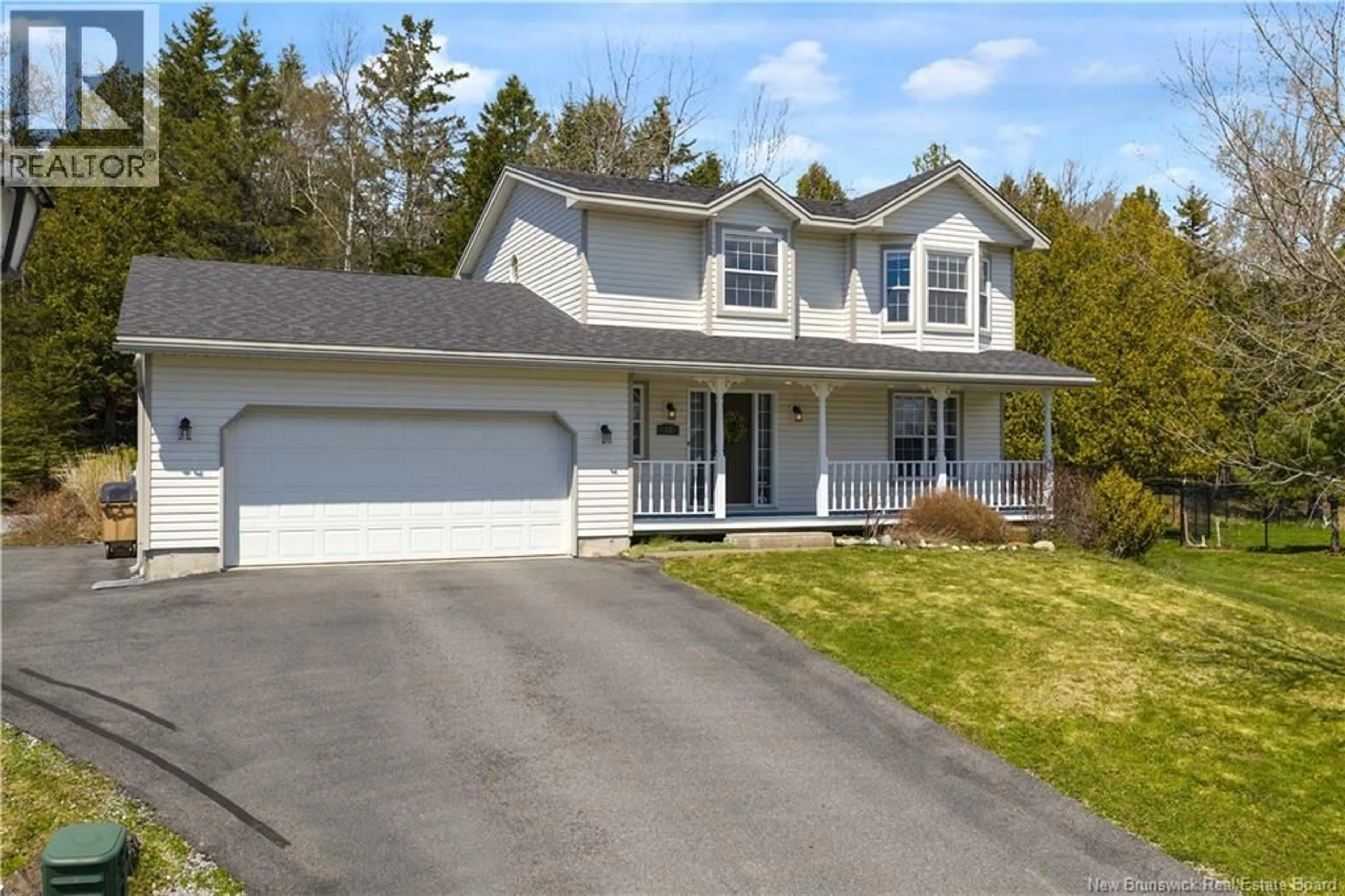 Home with vinyl exterior material, street for 16 AMELIA COURT, Saint John New Brunswick E2K5M3