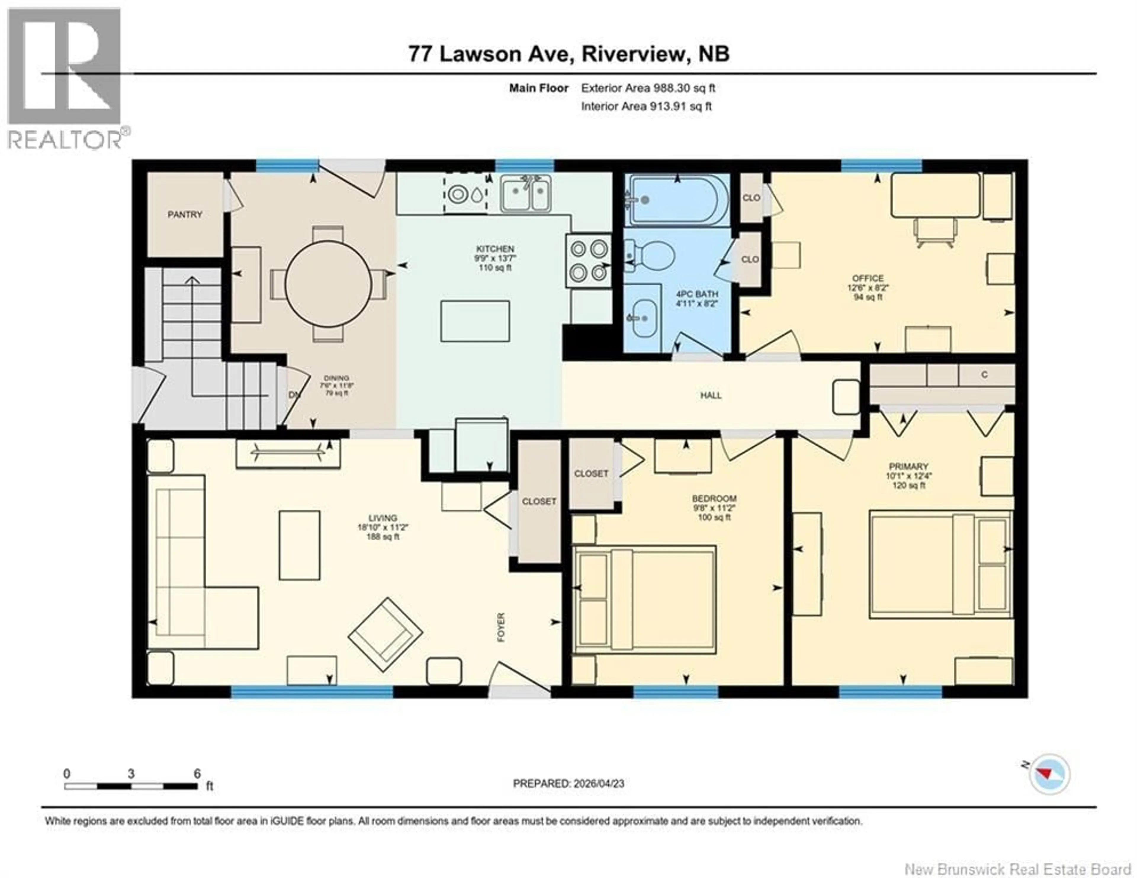 Floor plan for 77 LAWSON, Riverview New Brunswick E1B3R1