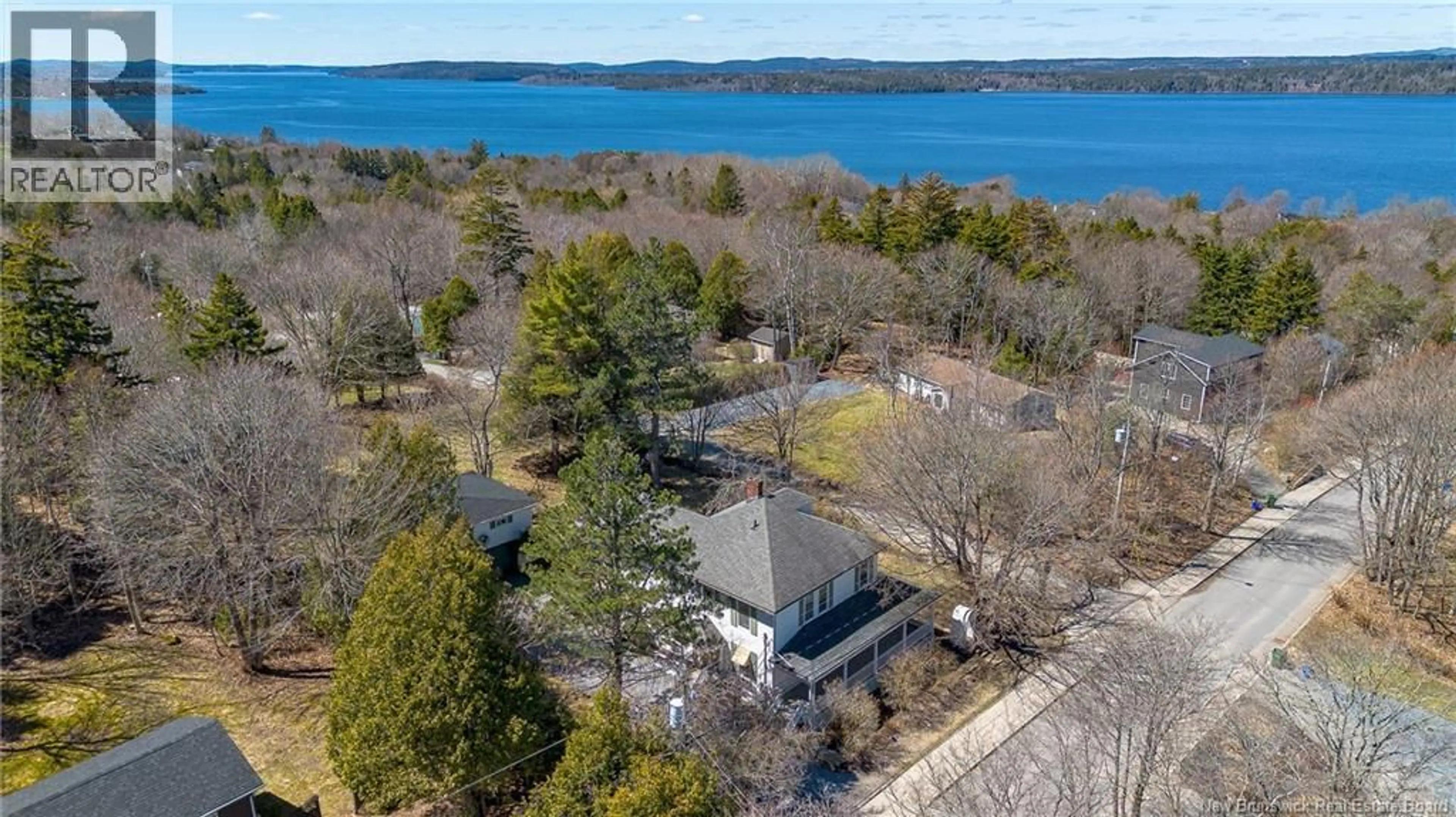A pic from outside/outdoor area/front of a property/back of a property/a pic from drone, water/lake/river/ocean view for 88 GREEN ROAD, Rothesay New Brunswick E2H1T1