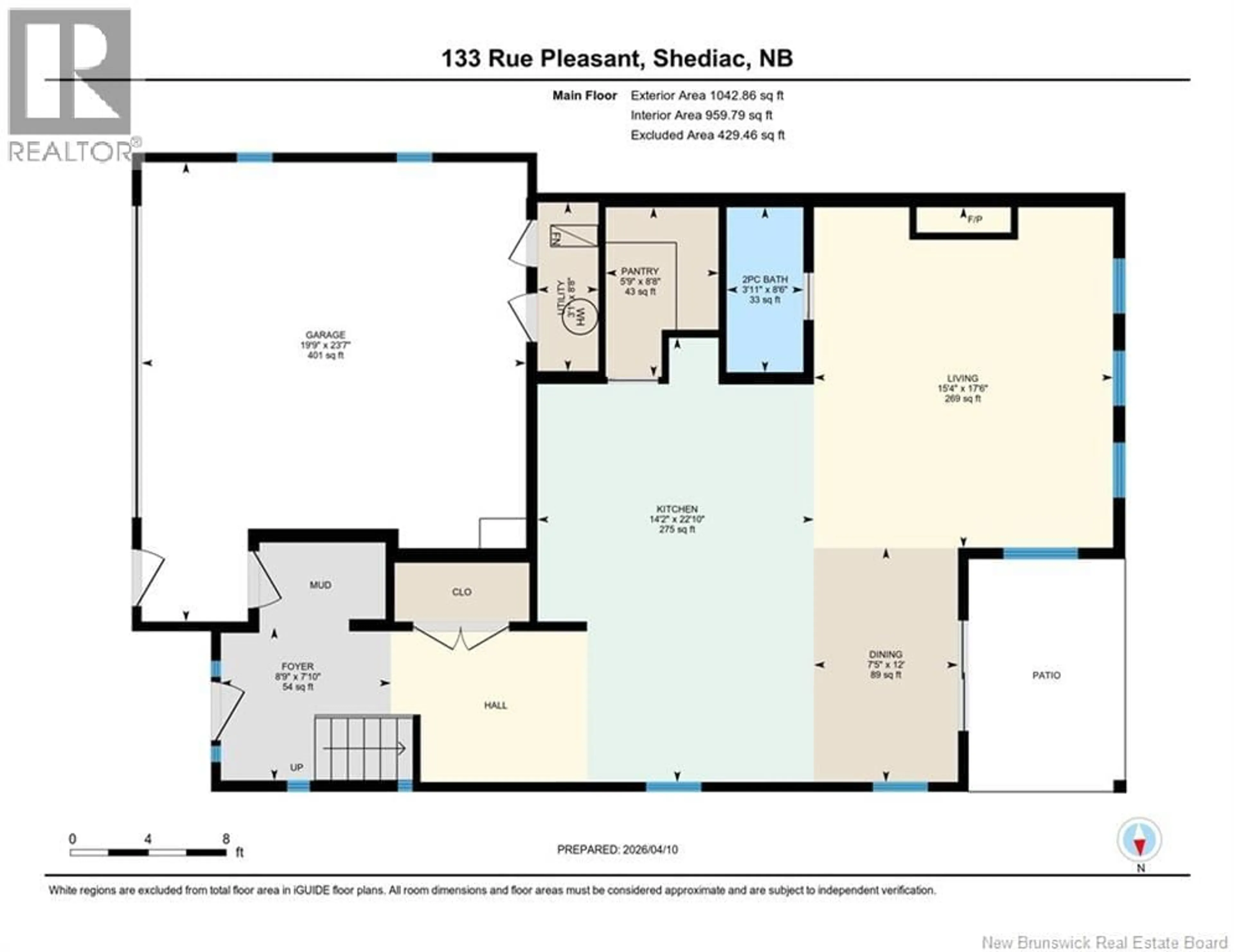 Floor plan for 133 PLEASANT STREET, Shediac New Brunswick E4P2L4
