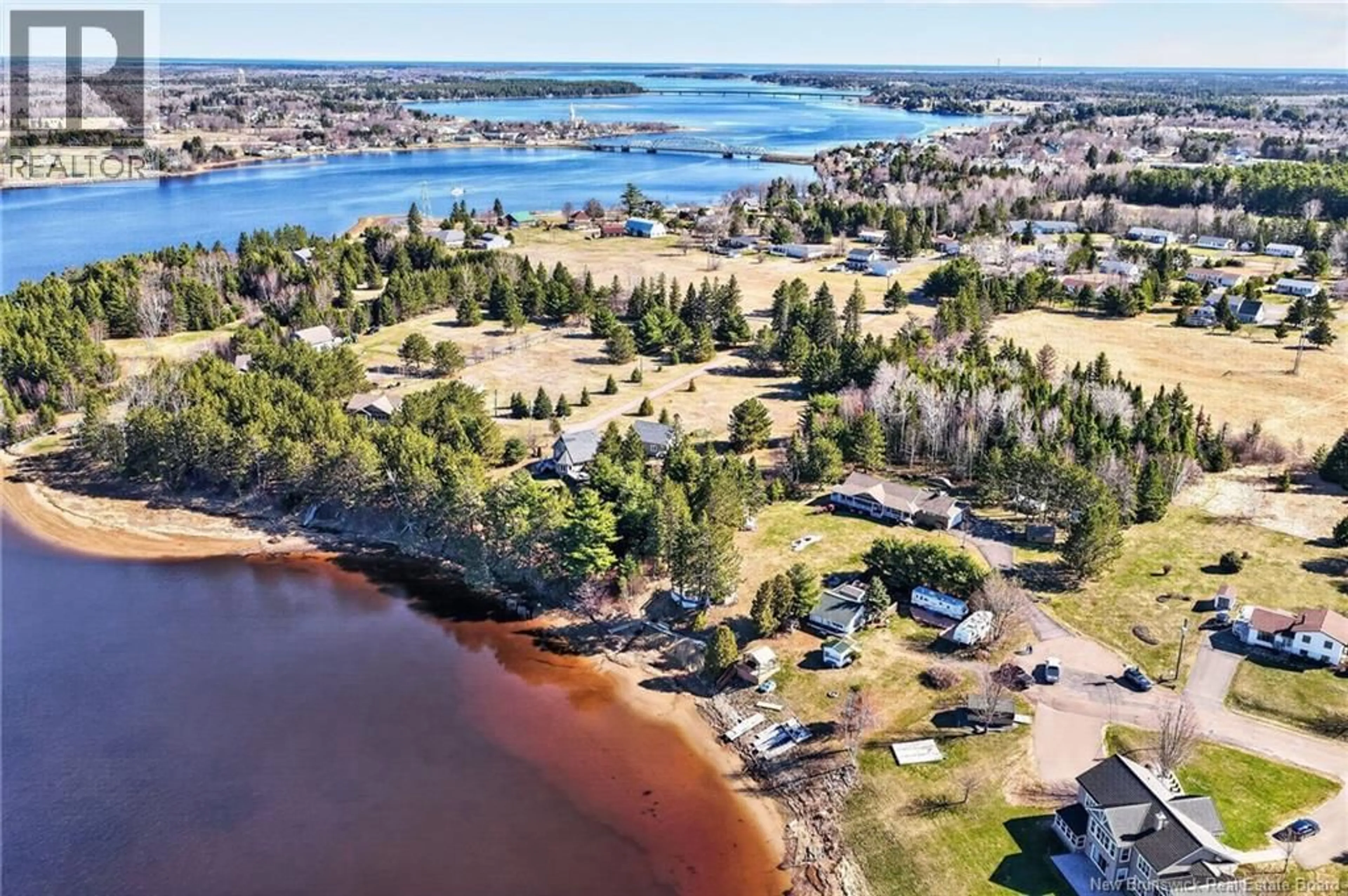 A pic from outside/outdoor area/front of a property/back of a property/a pic from drone, water/lake/river/ocean view for 24 NORMANDIE COURT, Rexton New Brunswick E4W2C2