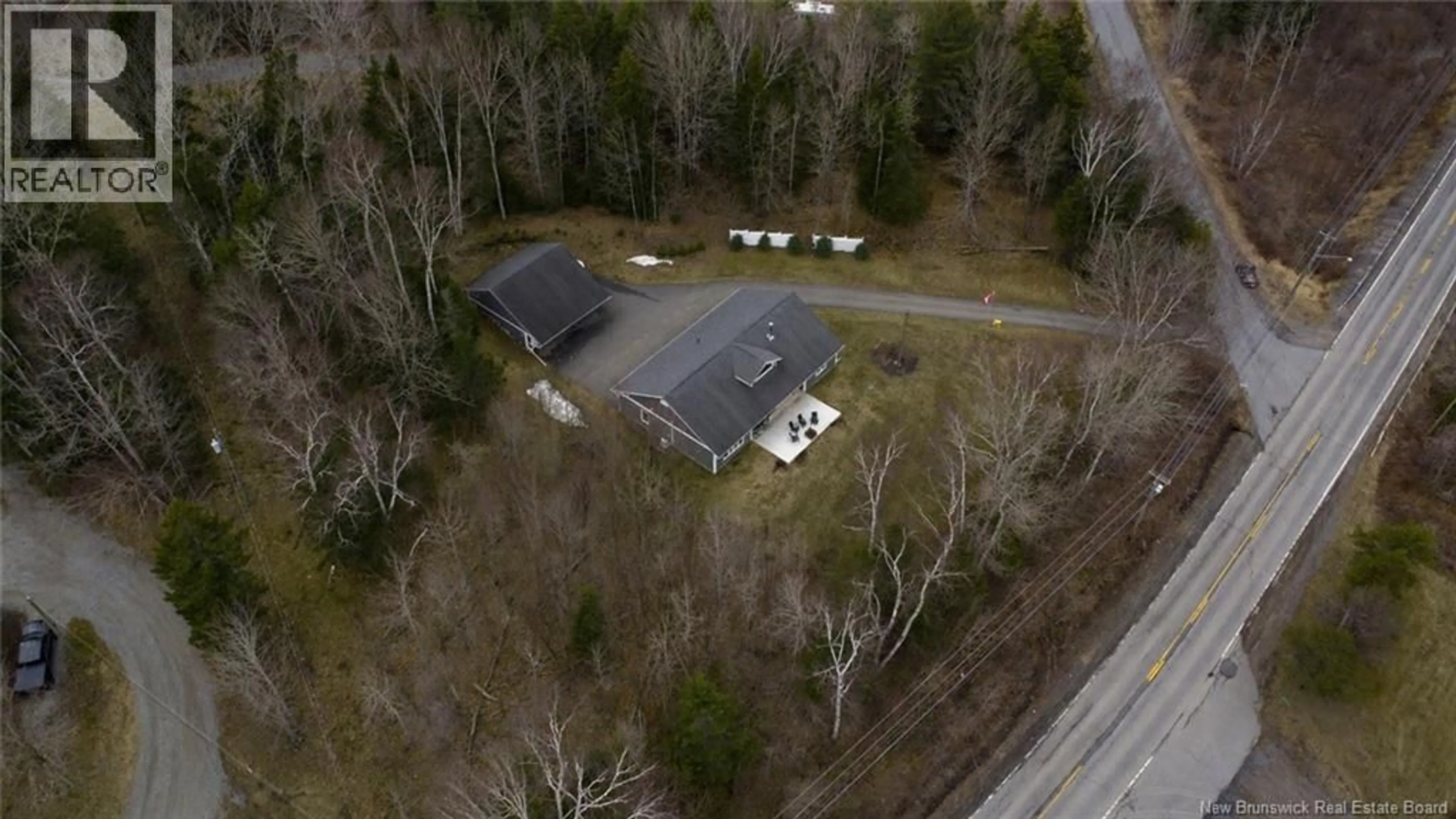 A pic from outside/outdoor area/front of a property/back of a property/a pic from drone, street for 1 CHESTNUT DRIVE, Grand Bay-Westfield New Brunswick E5K3M1