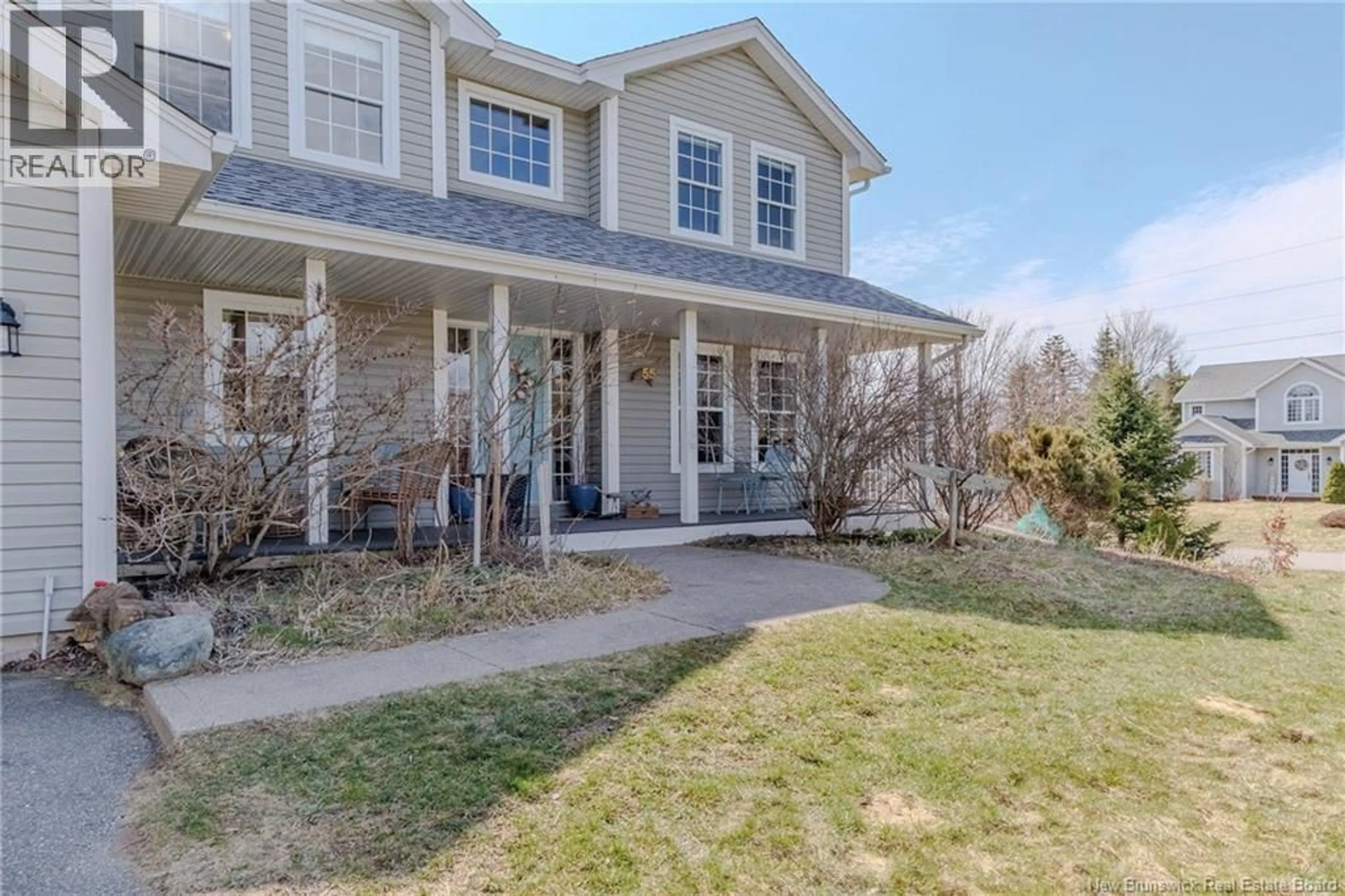 Home with vinyl exterior material, street for 55 GRAFTON DRIVE, Quispamsis New Brunswick E2E6B2