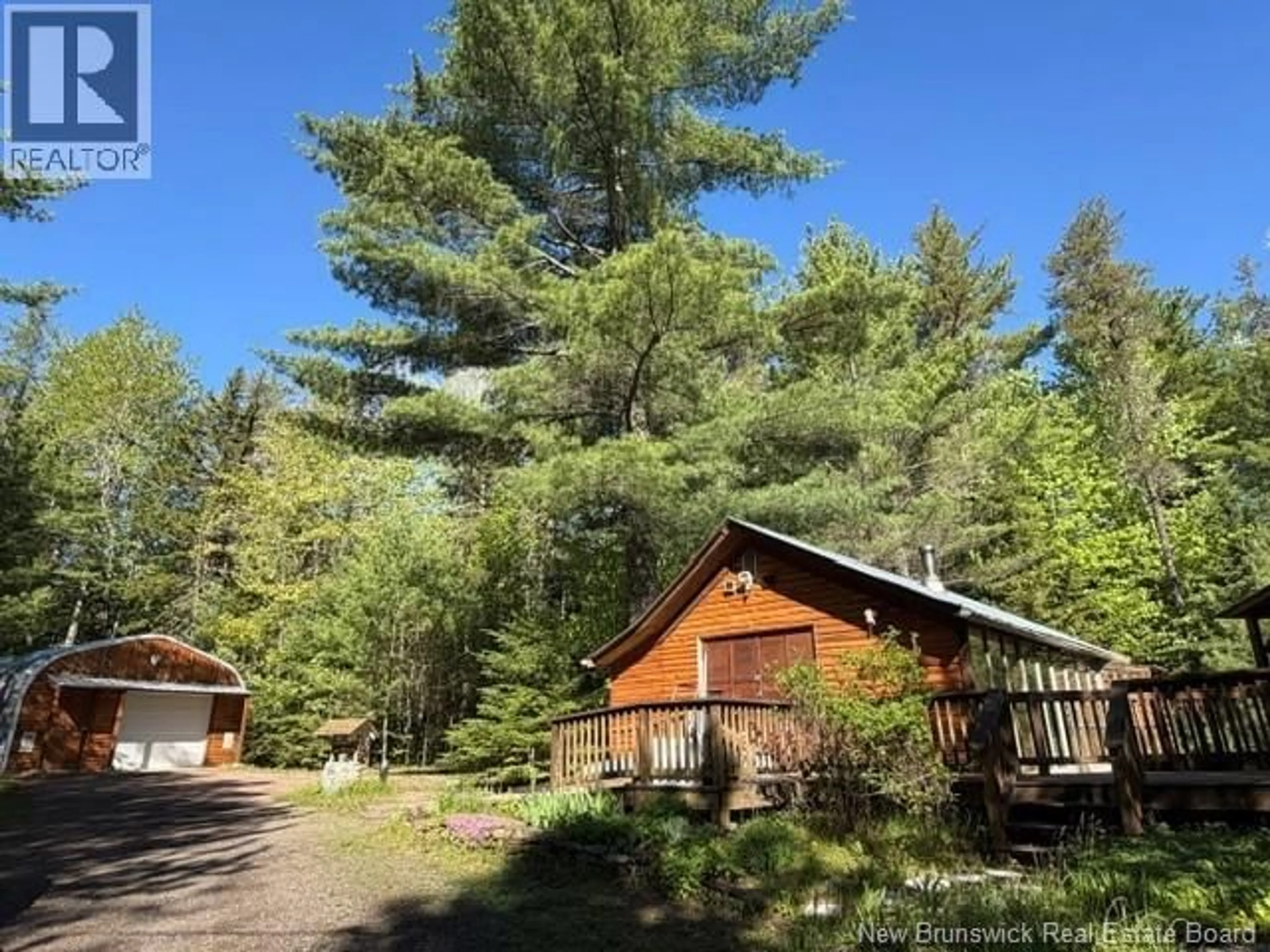 A pic from outside/outdoor area/front of a property/back of a property/a pic from drone, forest/trees view for 919 ROUTE 905, Pollett River New Brunswick E4Z3B5