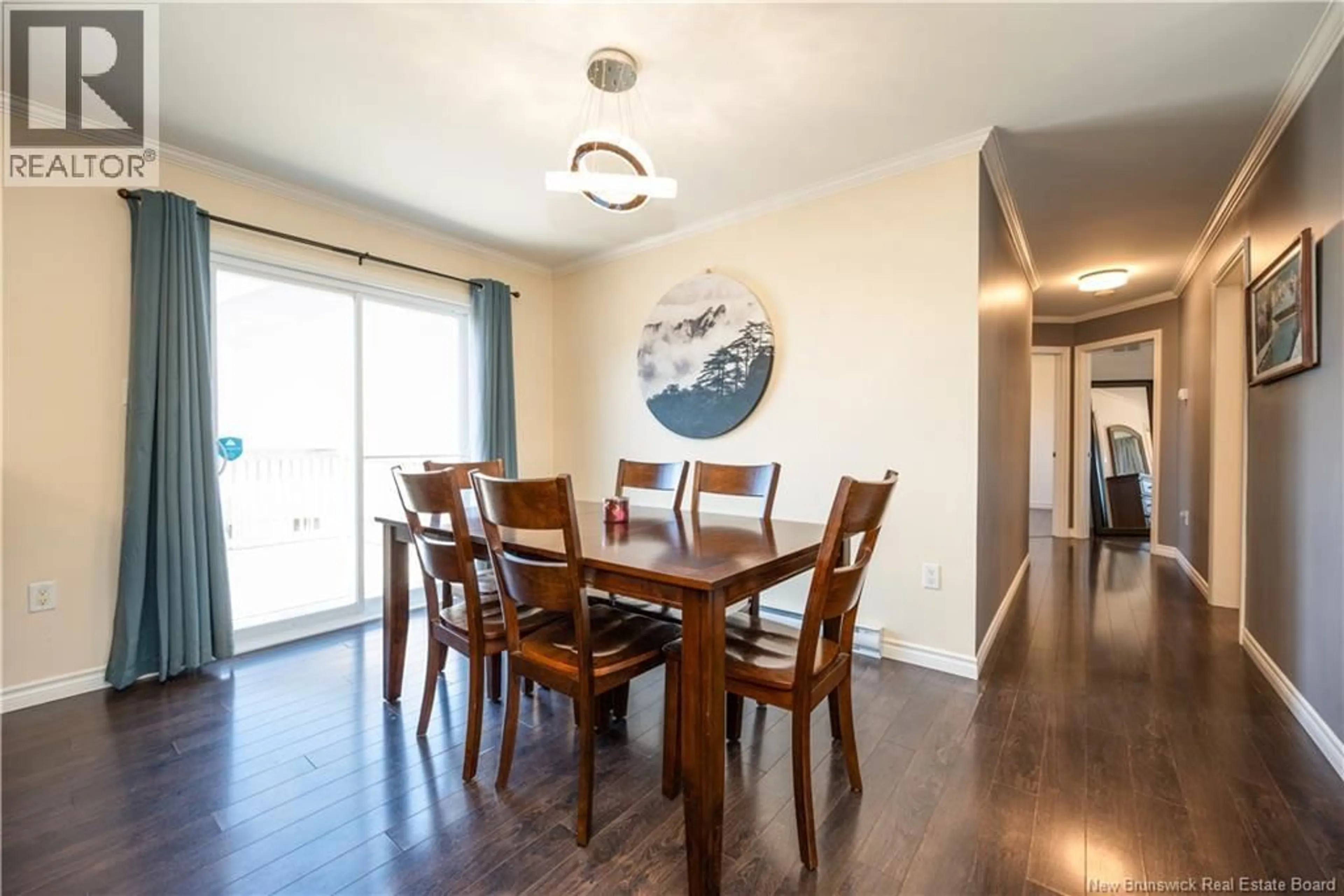 Dining room, wood/laminate floor for 28 CROWBUSH CRESCENT, Moncton New Brunswick E1G0G9