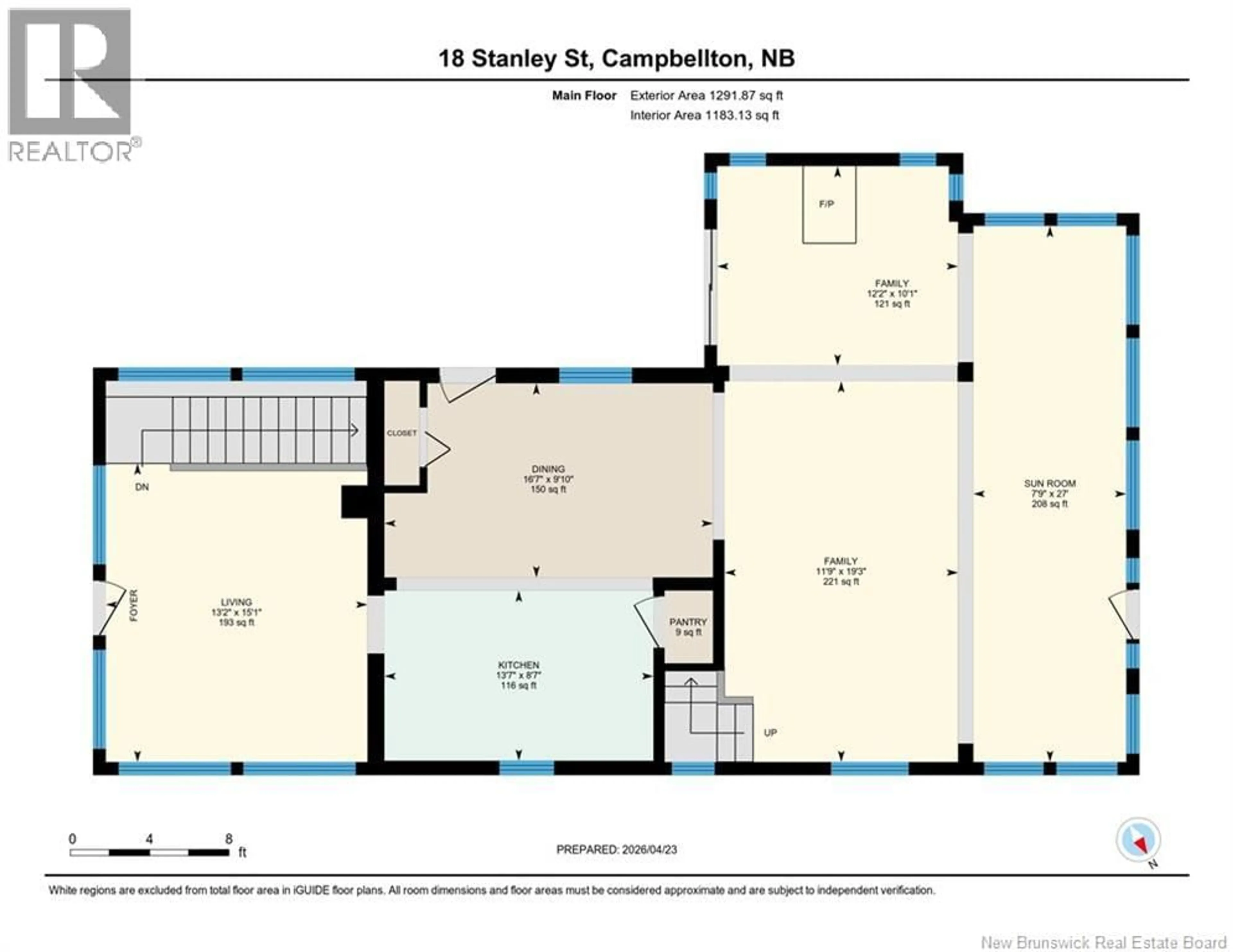 Floor plan for 18 STANLEY STREET, Campbellton New Brunswick E3N1G9