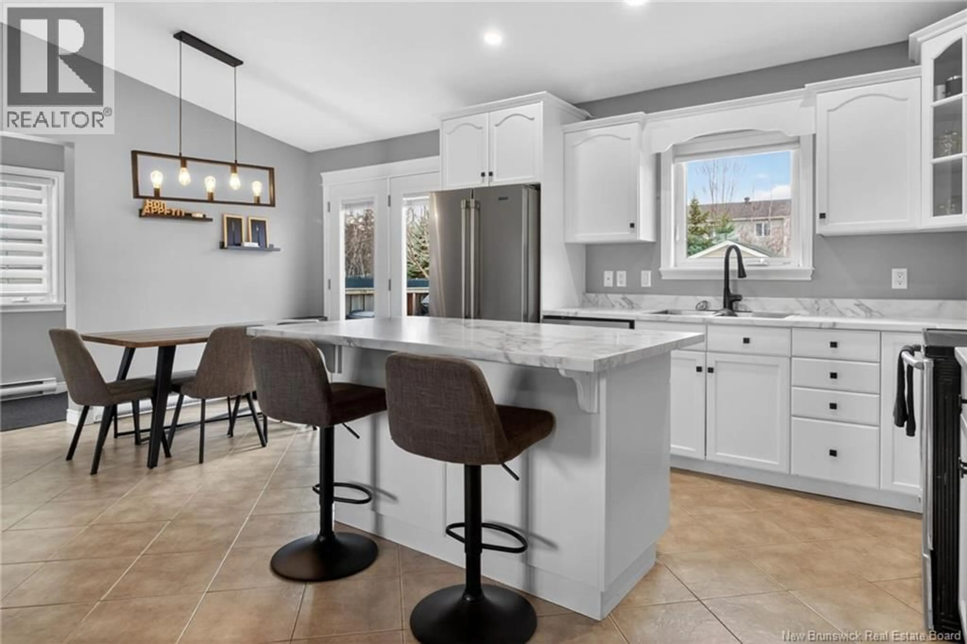 Open concept kitchen, ceramic/tile floor for 45 HAMPTON DRIVE, Moncton New Brunswick E1G5H2