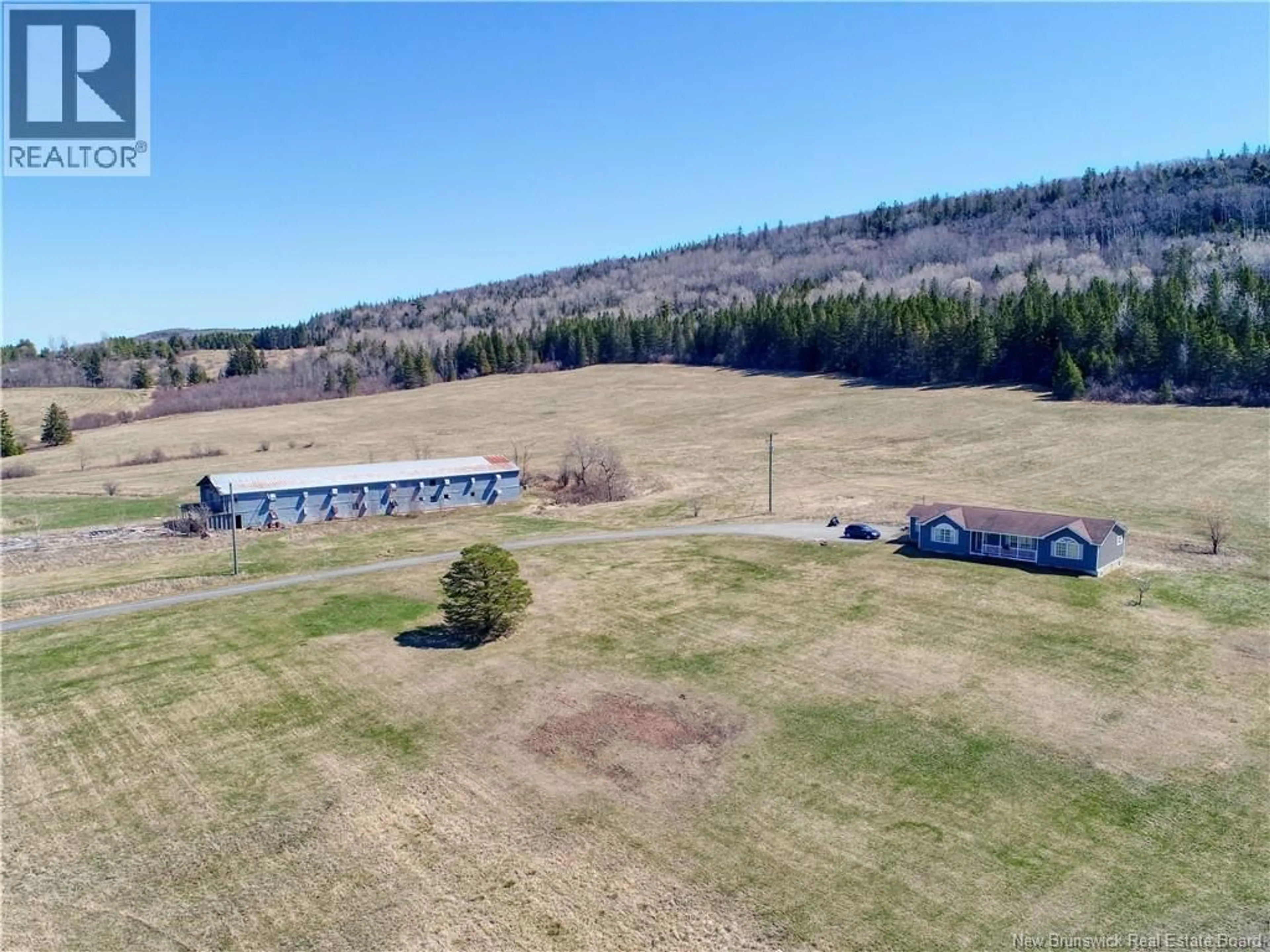 A pic from outside/outdoor area/front of a property/back of a property/a pic from drone, unknown for 858 KNIGHTVILLE ROAD, Mount Pisgah New Brunswick E4G1K8