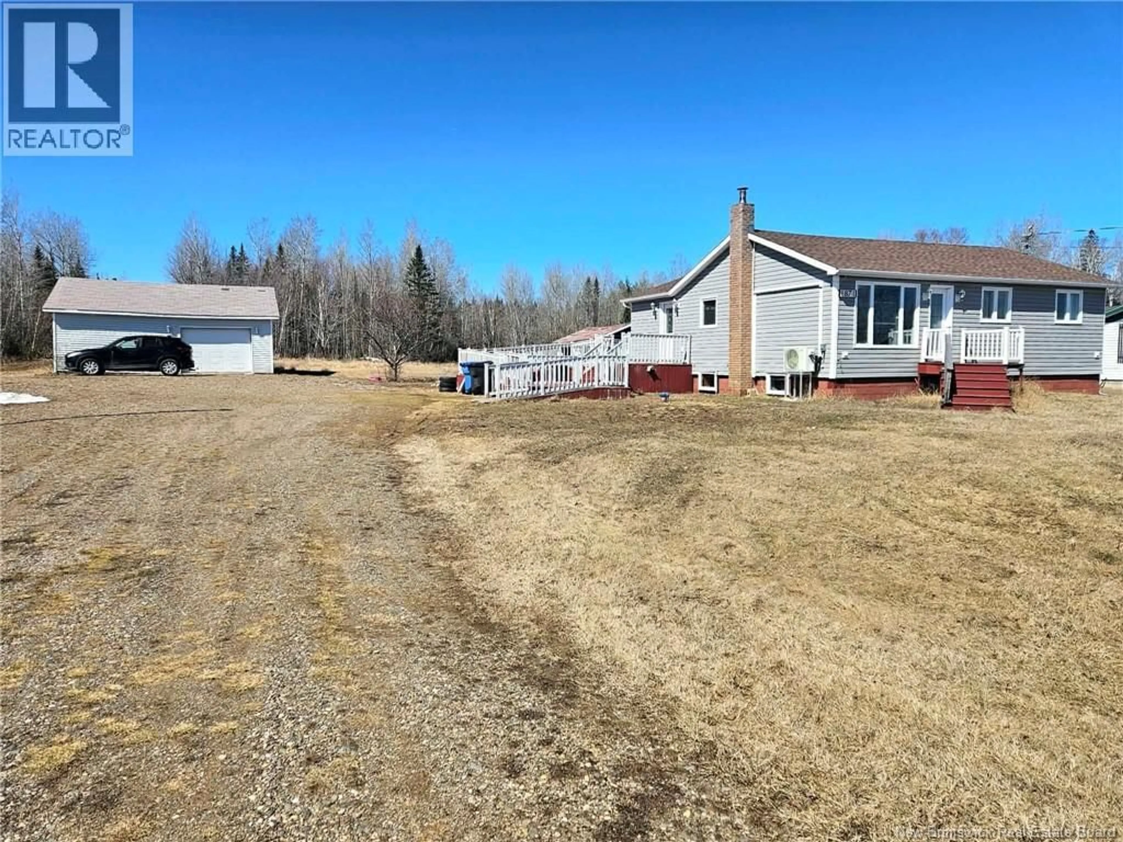 A pic from outside/outdoor area/front of a property/back of a property/a pic from drone, street for 1871 ROUTE 160, Saint-Sauveur New Brunswick E8L1N5