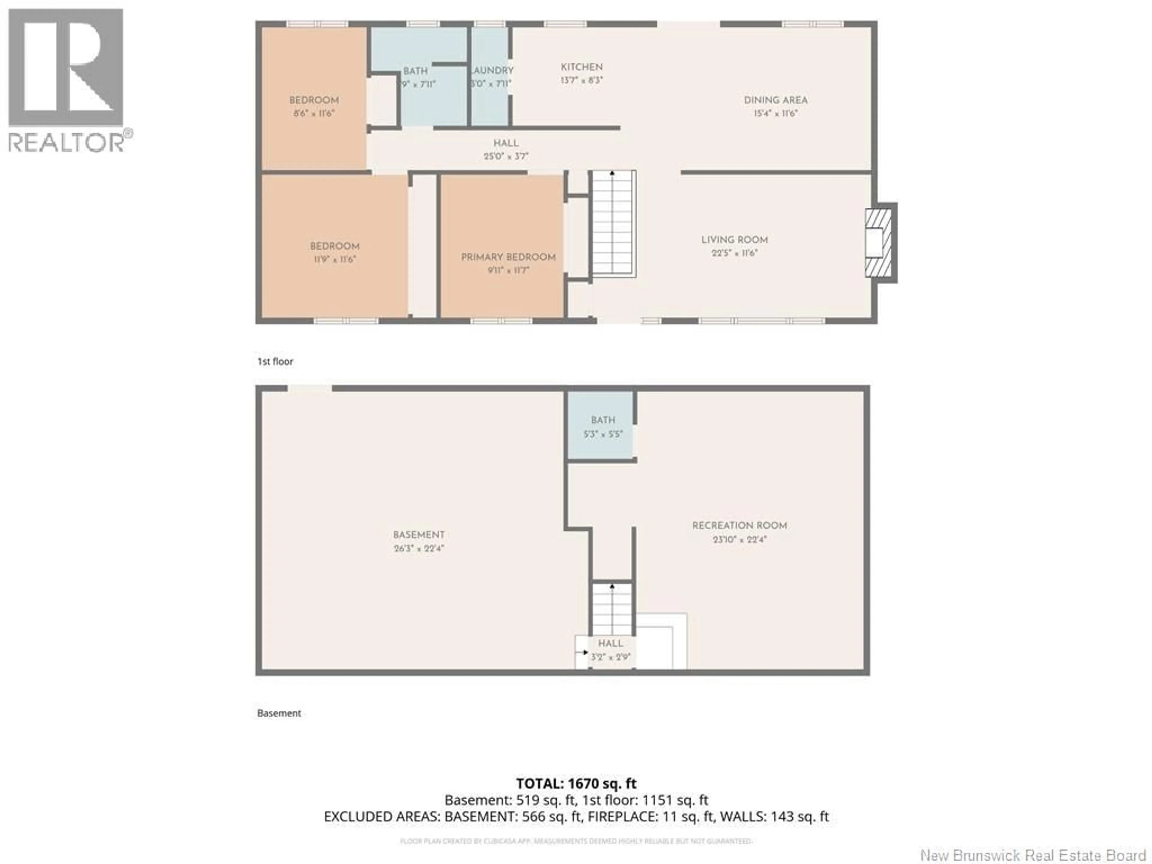 Floor plan for 55 MELLINGER CRESCENT, Saint John New Brunswick E2M6S8