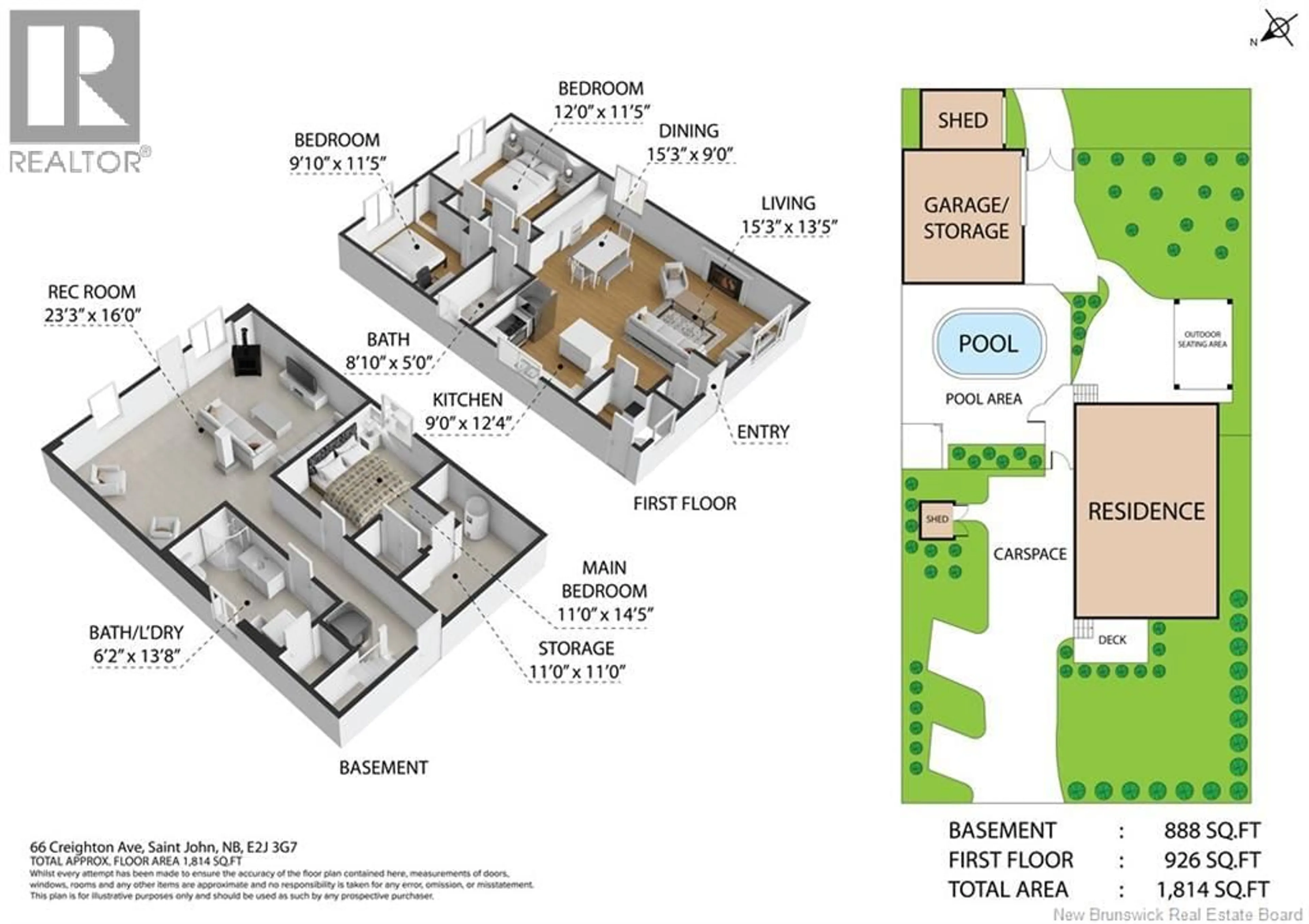 Floor plan for 66 CREIGHTON AVENUE, Saint John New Brunswick E2J3G7