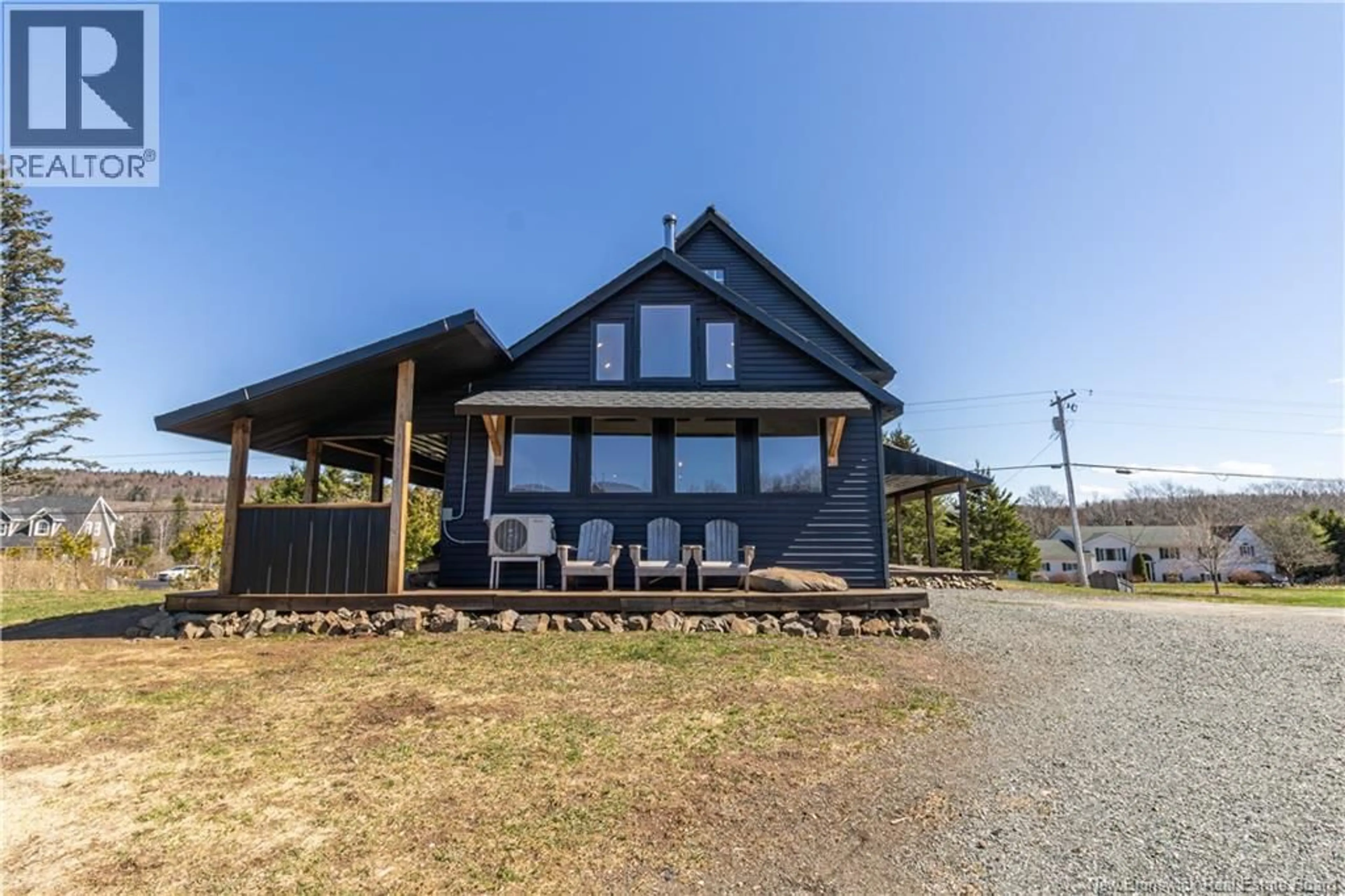 A pic from outside/outdoor area/front of a property/back of a property/a pic from drone, water/lake/river/ocean view for 1545 ROUTE 121, Norton New Brunswick E5T1P6