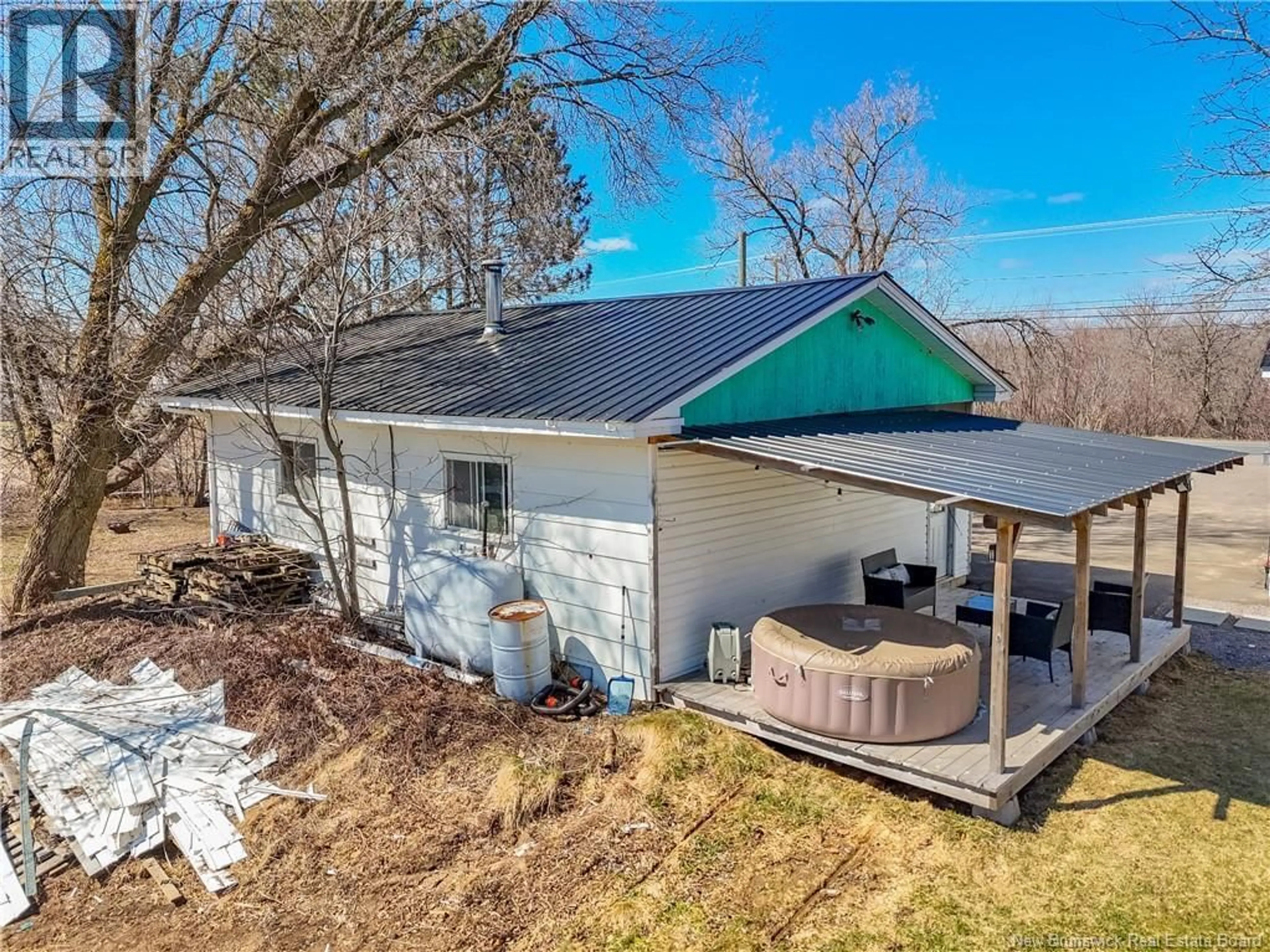 A pic from outside/outdoor area/front of a property/back of a property/a pic from drone, water/lake/river/ocean view for 78 ROUTE 104, Keswick New Brunswick E6L2A2