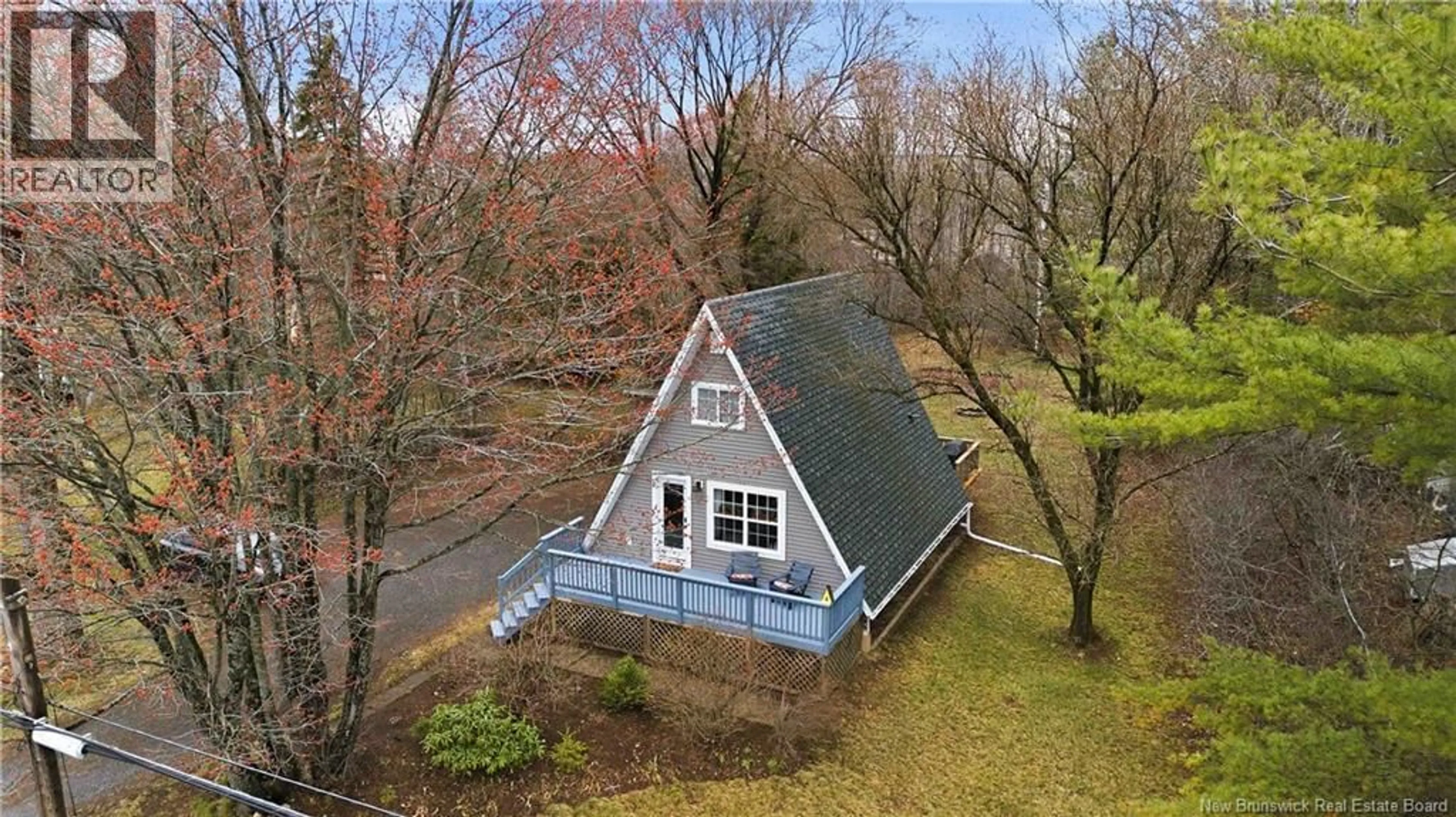 A pic from outside/outdoor area/front of a property/back of a property/a pic from drone, water/lake/river/ocean view for 309 ROUTE 105, Maugerville New Brunswick E3A8P1