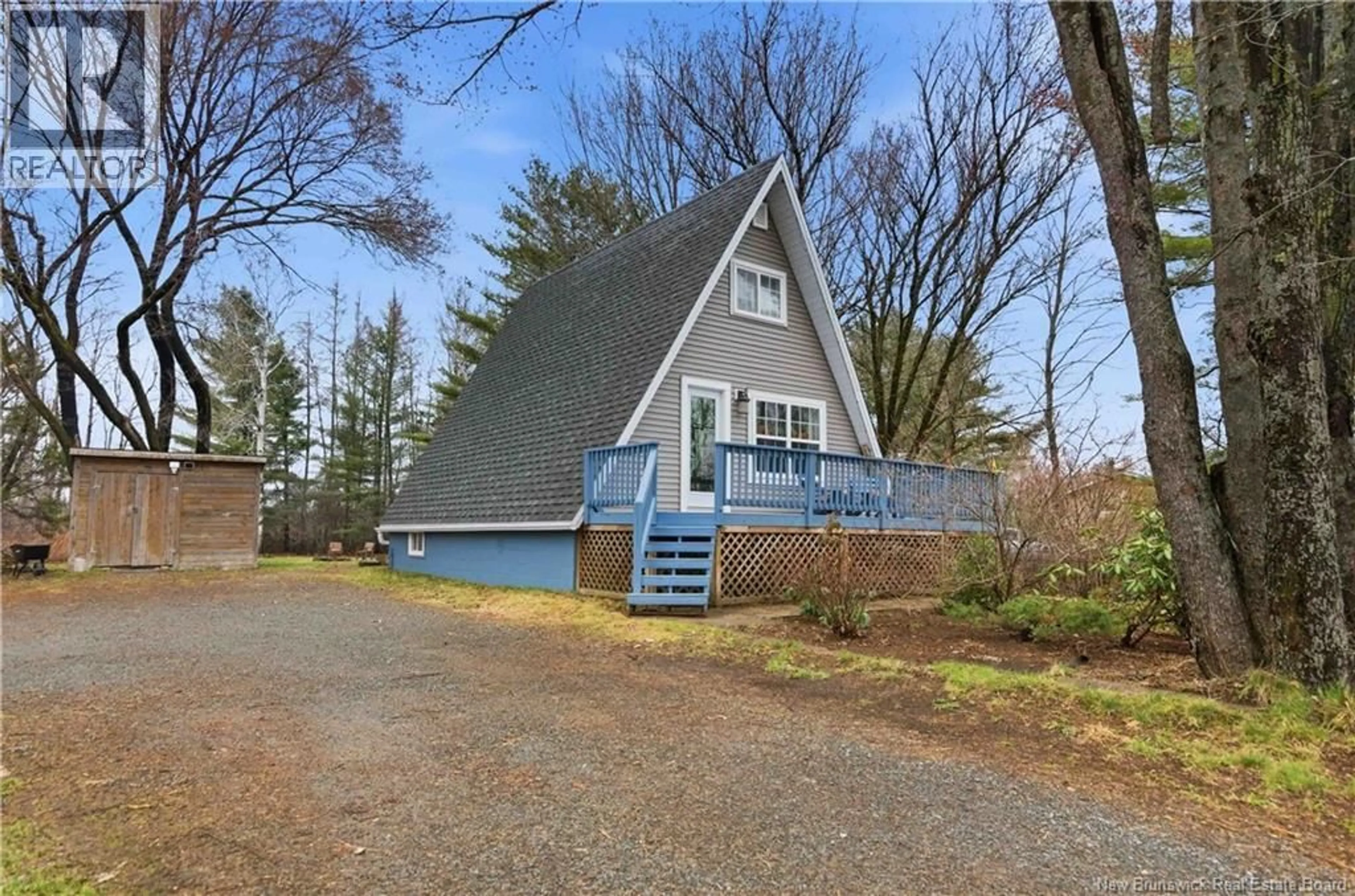 Home with vinyl exterior material, street for 309 ROUTE 105, Maugerville New Brunswick E3A8P1