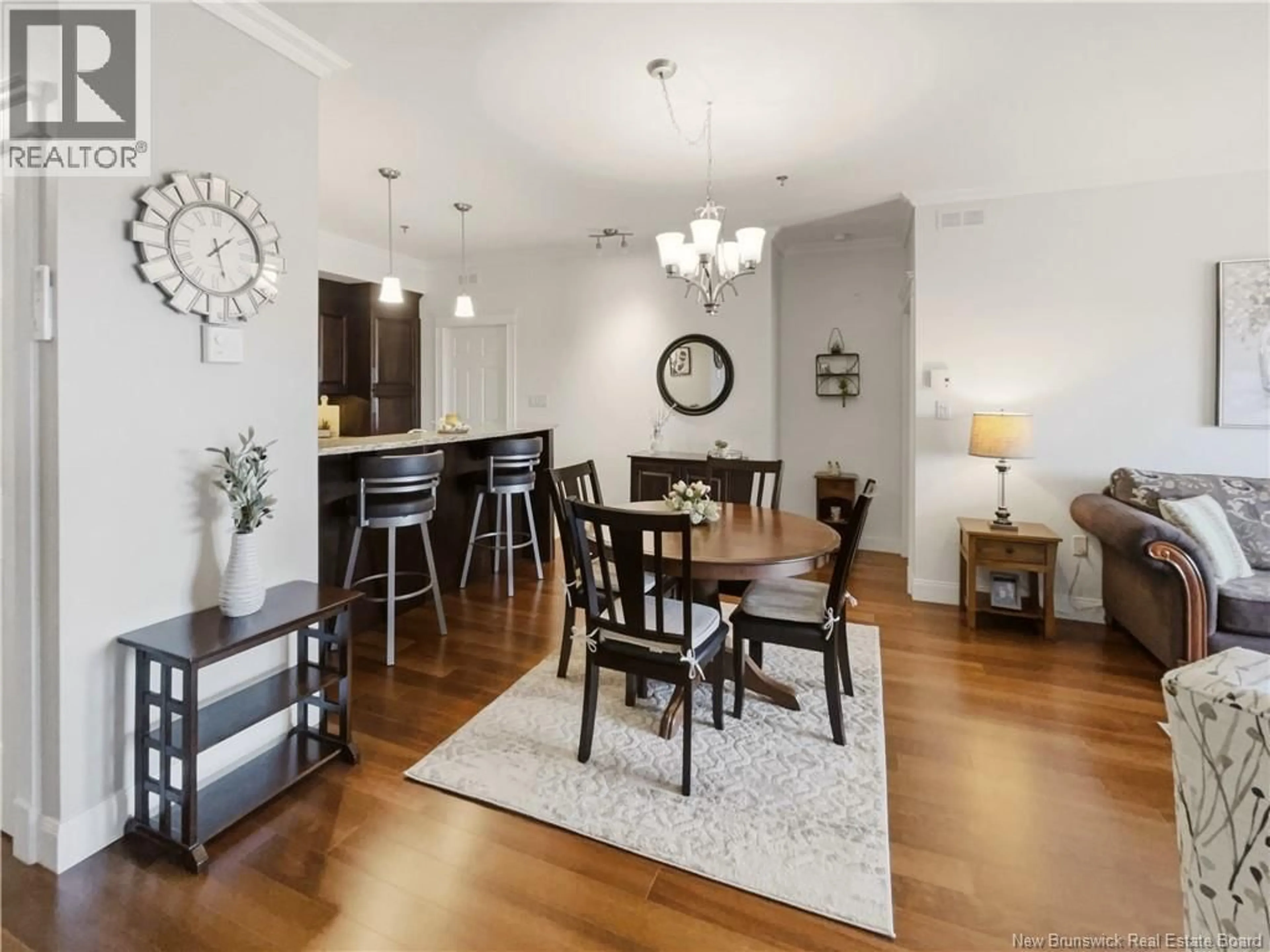 Dining room, wood/laminate floor for 309 - 88 WOODS TERRACE, Moncton New Brunswick E1G1X6