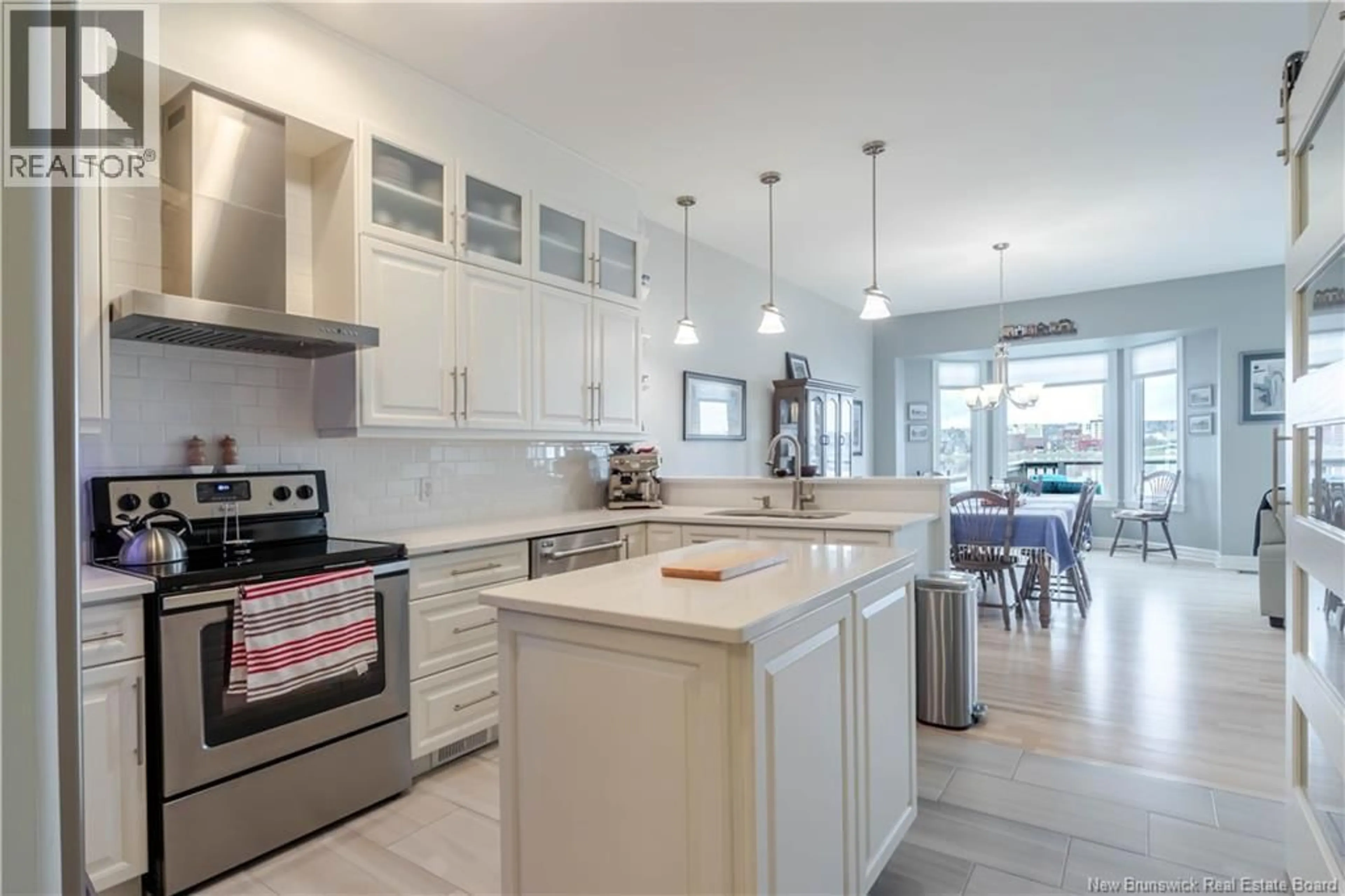 Open concept kitchen, ceramic/tile floor for 48 WATERFORD LANE, Fredericton New Brunswick E3A0E2