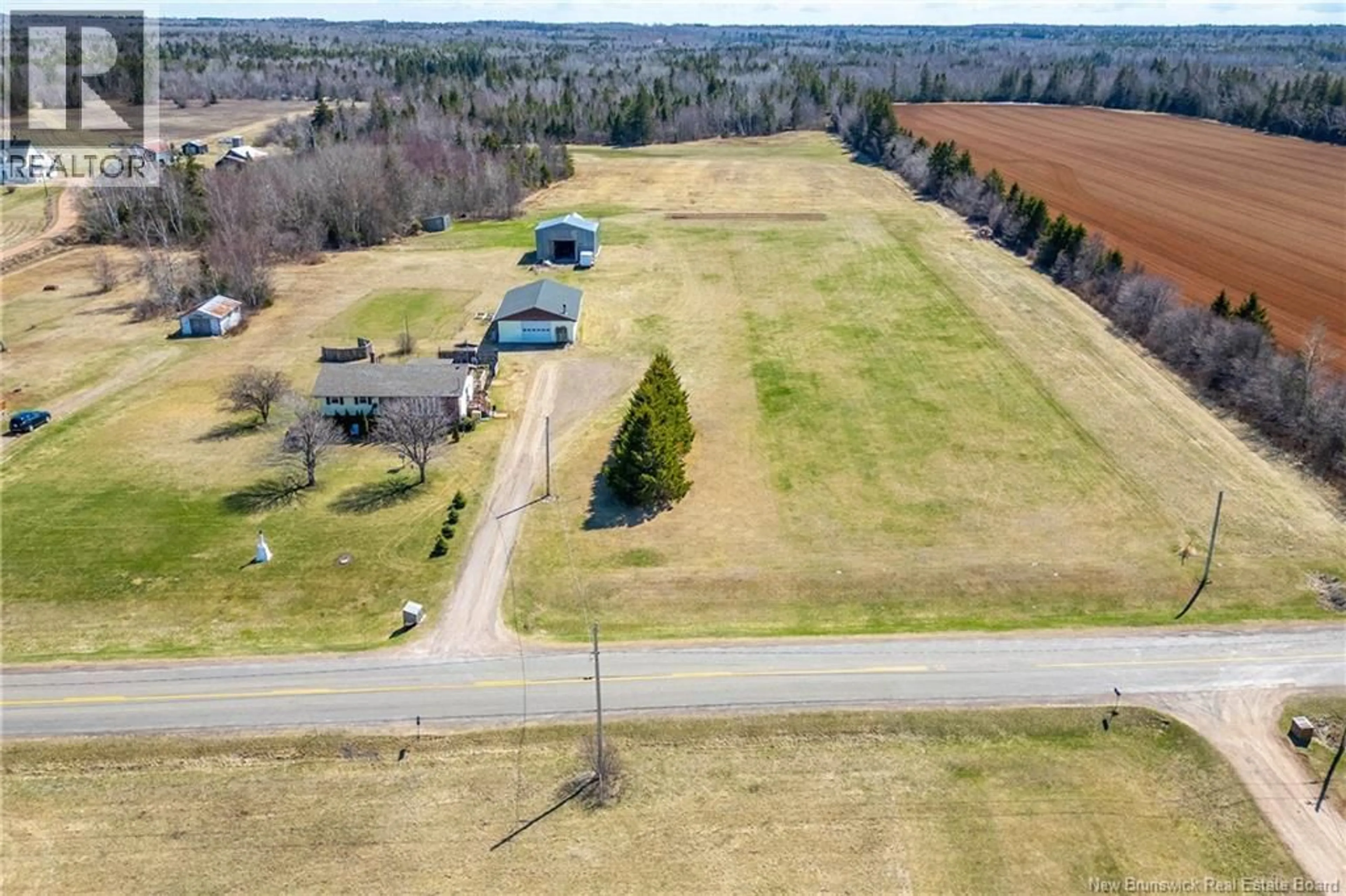 A pic from outside/outdoor area/front of a property/back of a property/a pic from drone, unknown for 750 ROUTE 955, Murray Corner New Brunswick E4M3K8