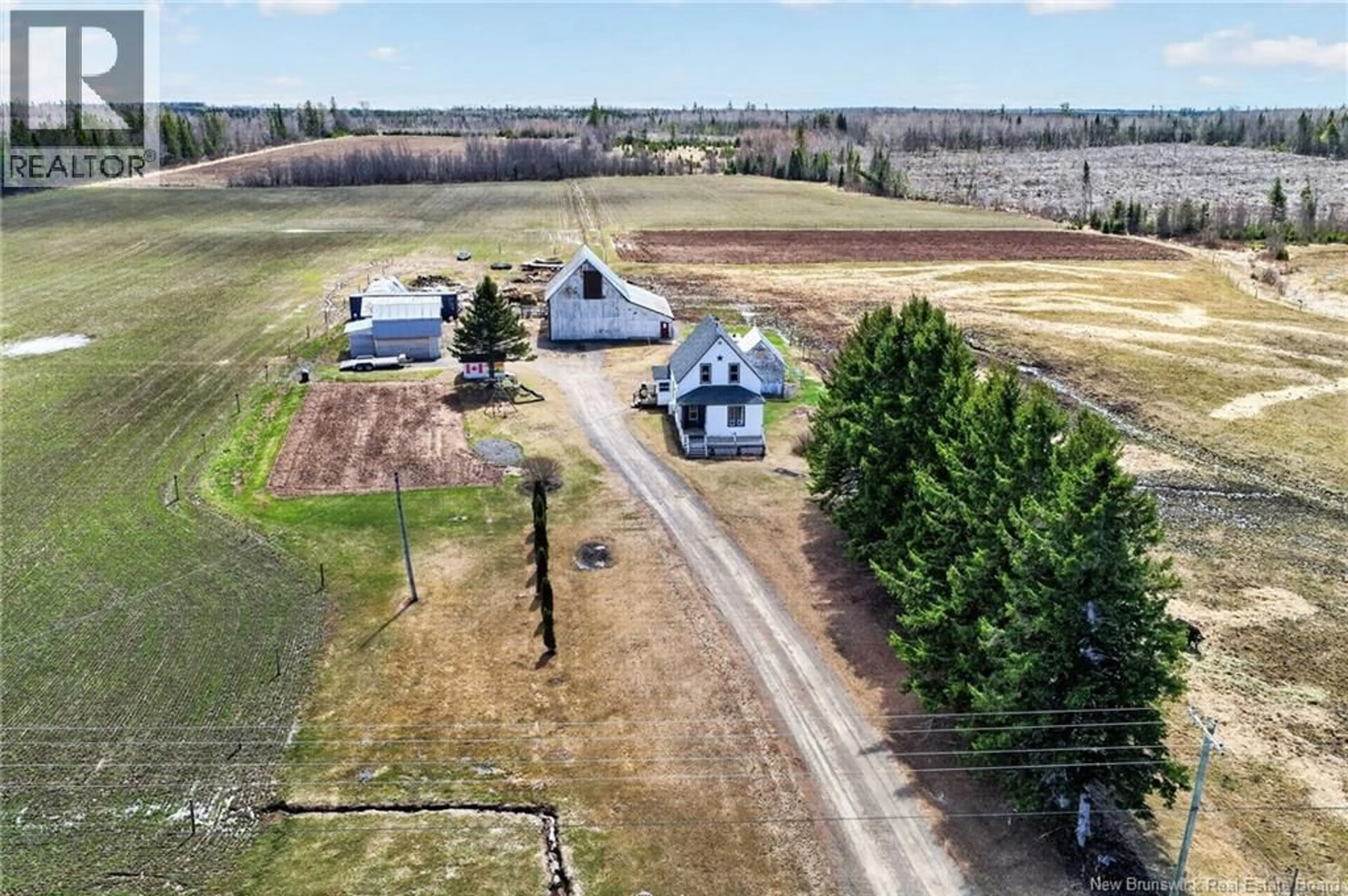 A pic from outside/outdoor area/front of a property/back of a property/a pic from drone, street for 1210 EMMERSON ROAD, Beersville New Brunswick E4T2M5