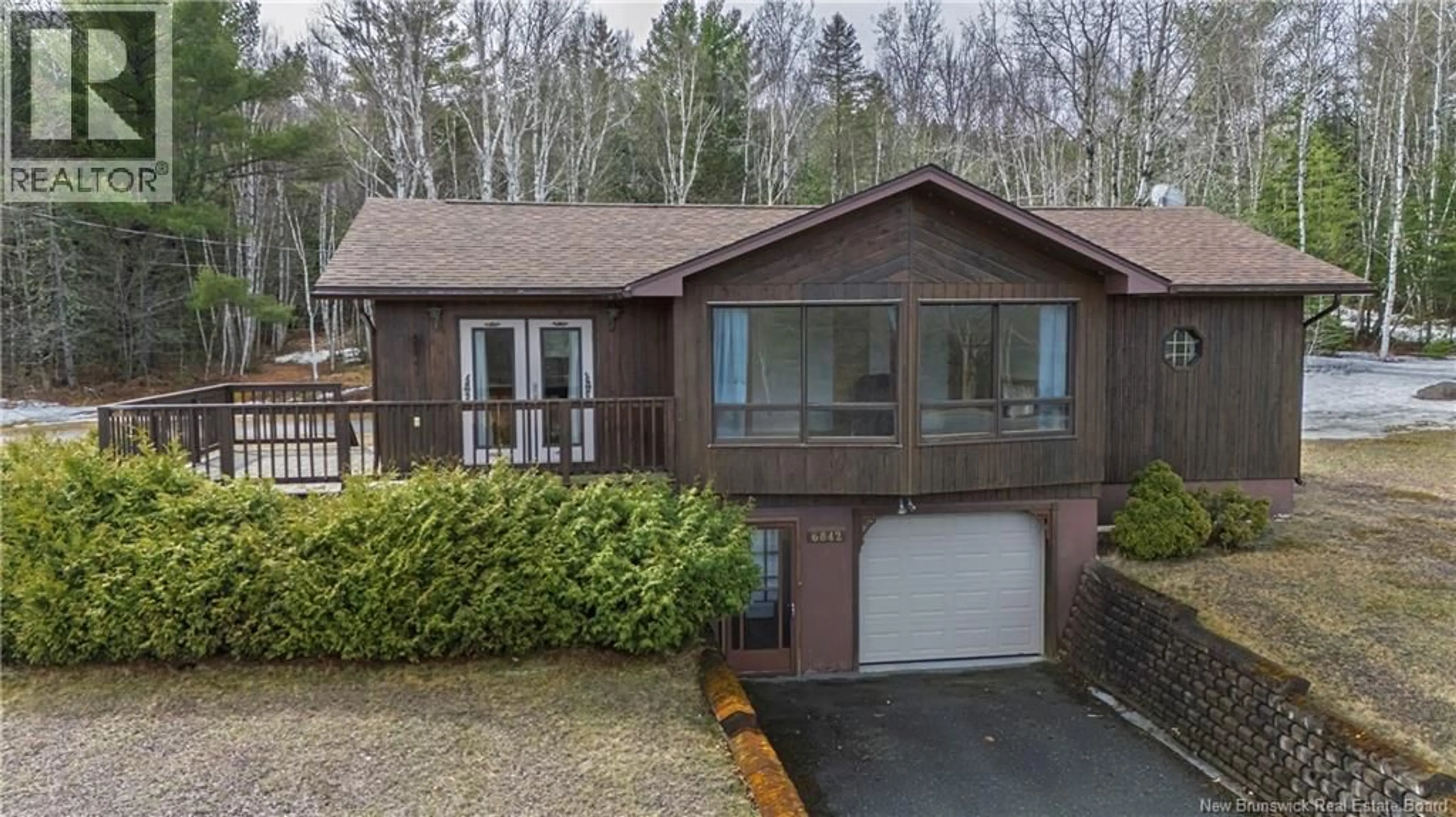 Home with vinyl exterior material, street for 6842 ROUTE 8, Ludlow New Brunswick E9C2H4