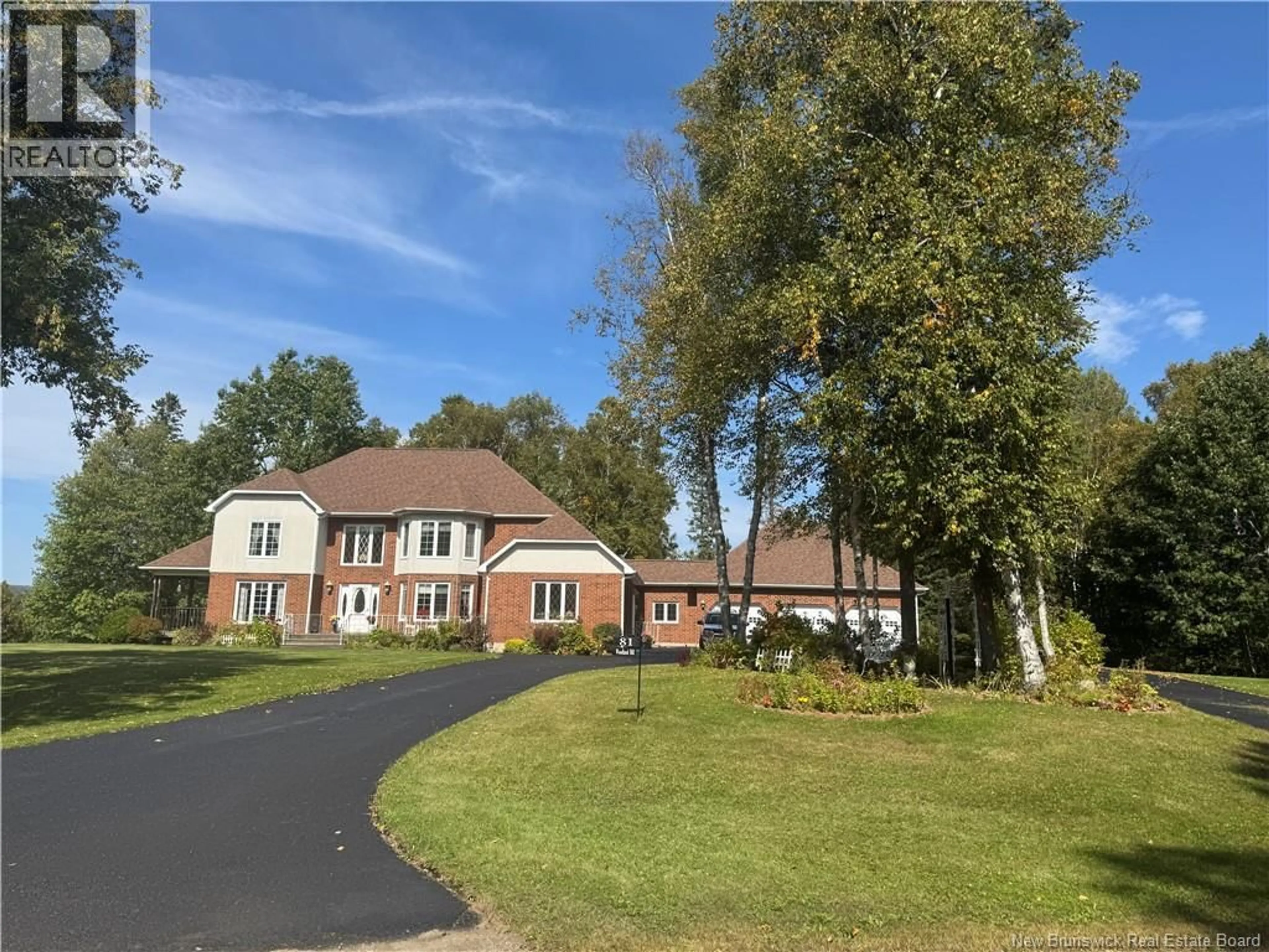 A pic from outside/outdoor area/front of a property/back of a property/a pic from drone, street for 81 WOODLAND HILL, Perth-Andover New Brunswick E7H5H4